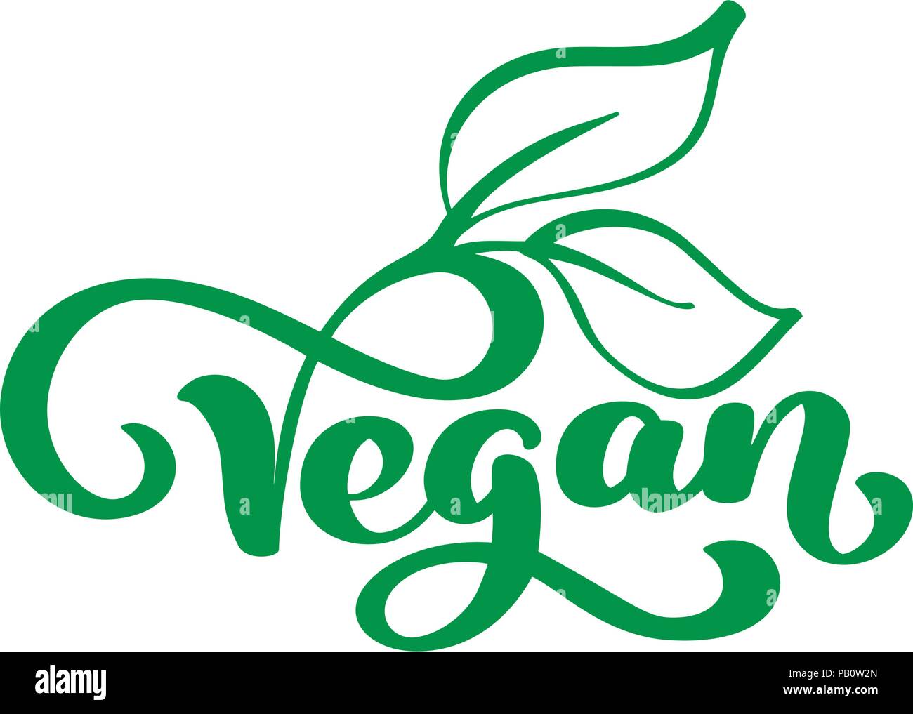 Vegan Ilustracion Vector Logo Diseno De Alimentos Rotulacion Manuscrita Para Restaurant Cafe Materias Menu Elementos Para Etiquetas Logotipos Insignias Pegatinas O Iconos Coleccion Tipografica Y Caligrafica Imagen Vector De Stock Alamy