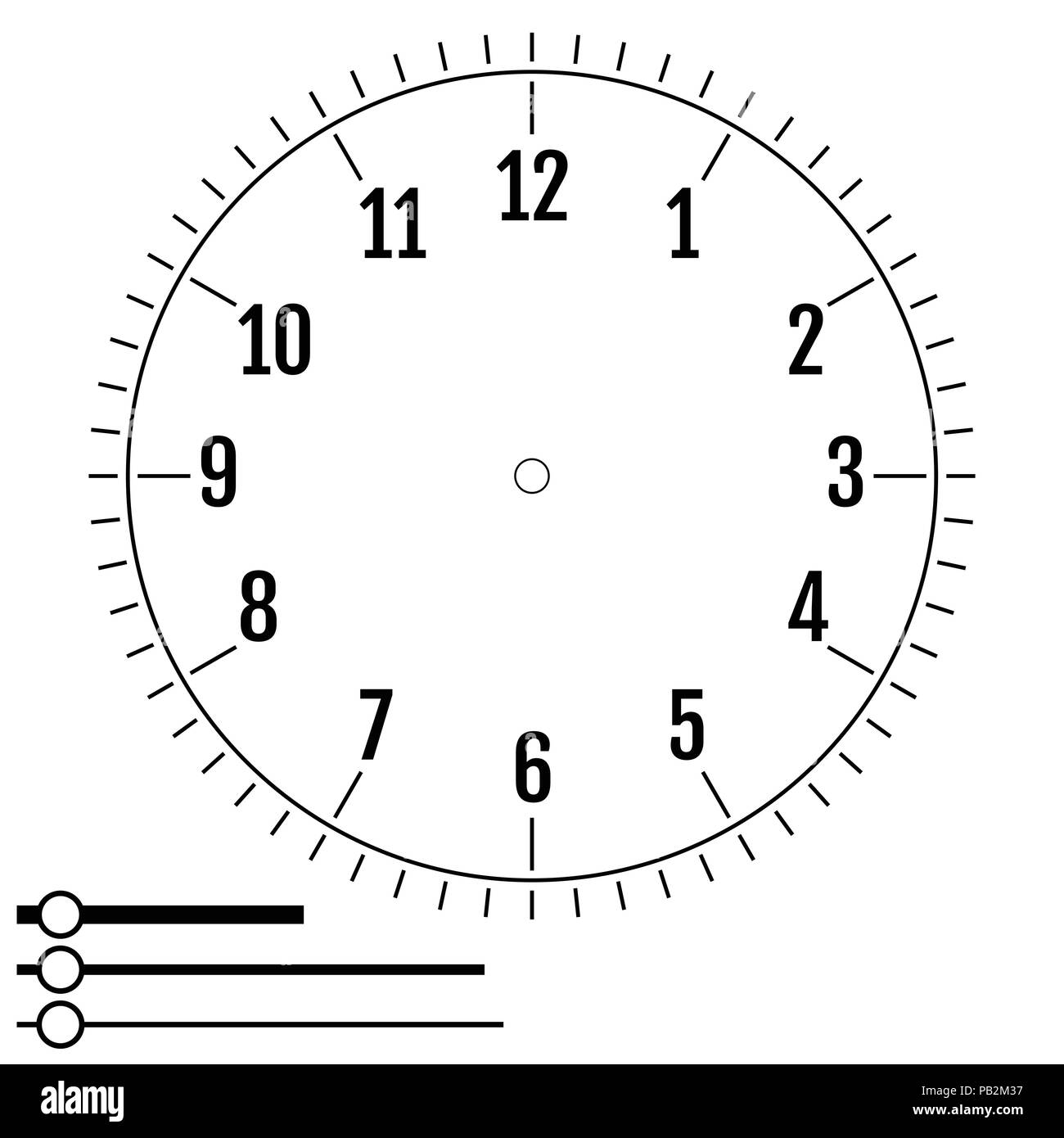 Minutos segundos Imágenes vectoriales de stock - Alamy