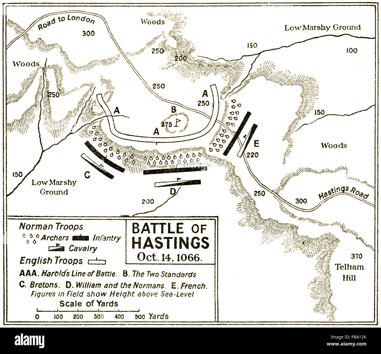 Batalla de hastings map fotografías e imágenes de alta resolución - Alamy