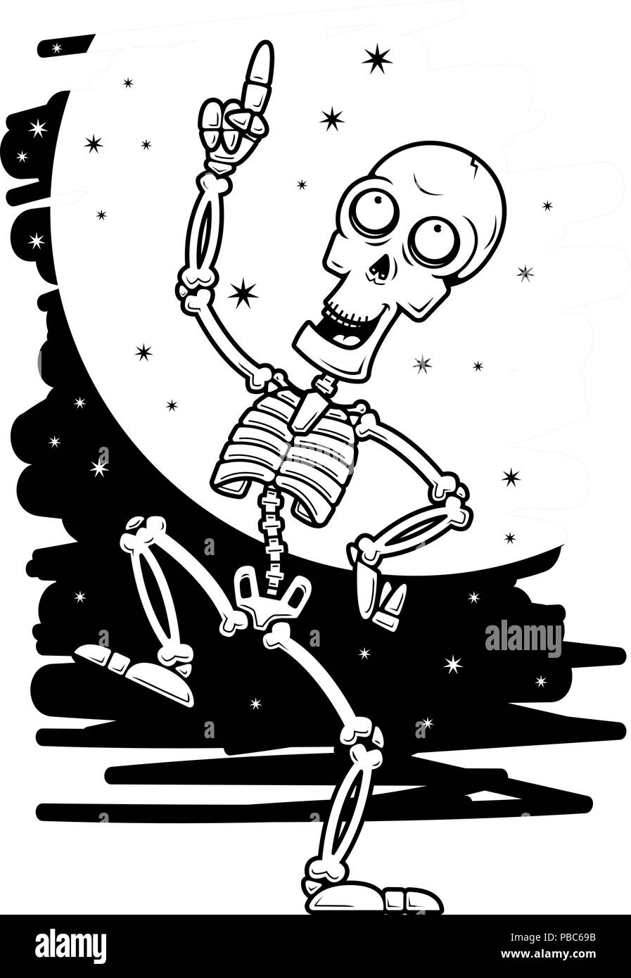 Skeleton dancing Imágenes de stock en blanco y negro - Alamy