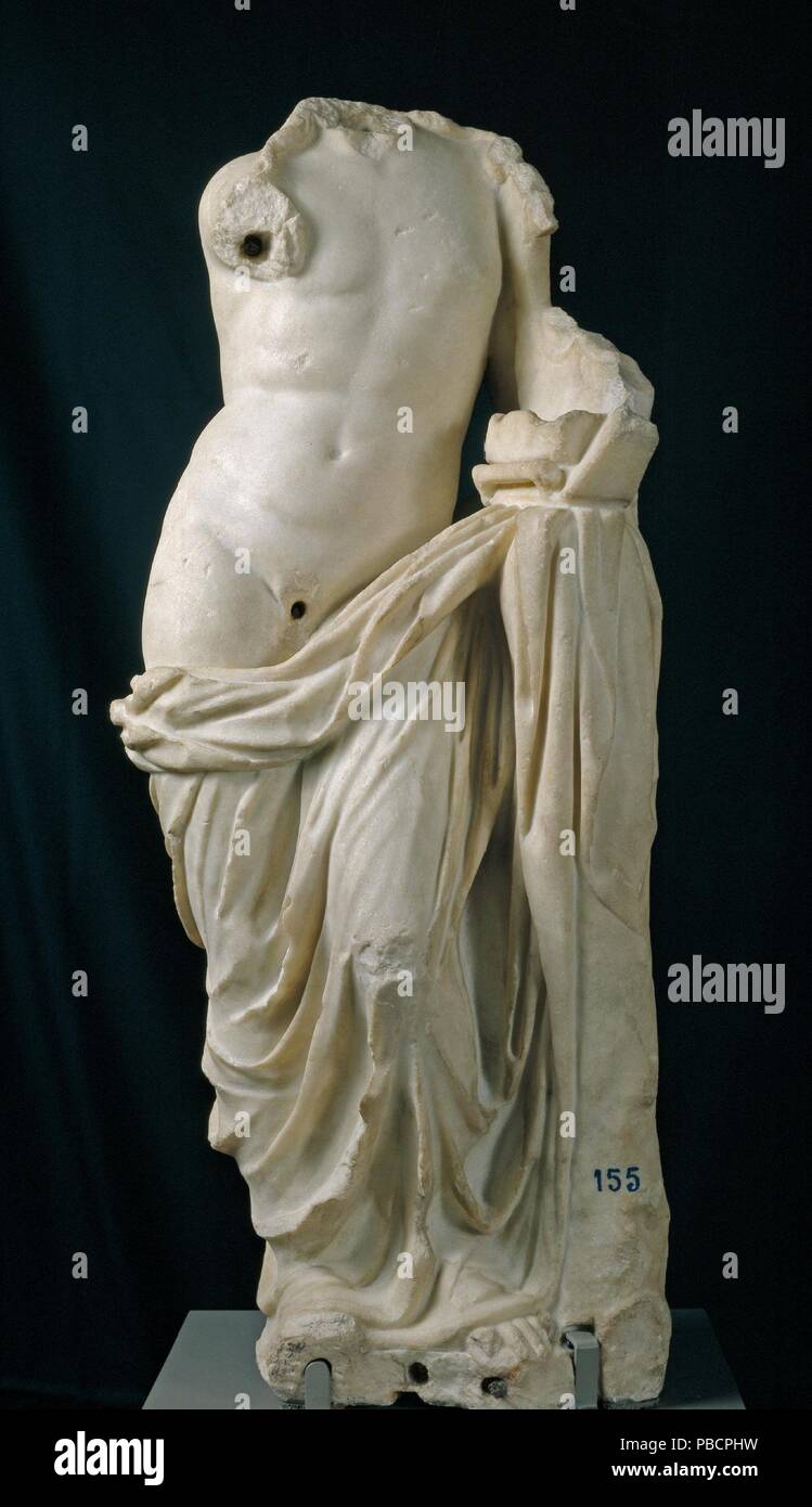 Escultor Romano / 'Apollo con Cítara". 175 - 200. De mármol blanco. Museo: Museo del Prado, Madrid, España. Foto de stock