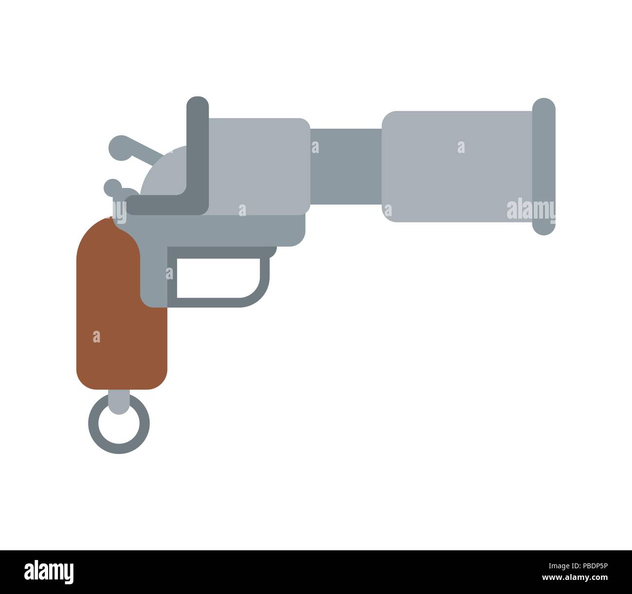 Pistola de estilo de dibujos animados. Arma de juguete. Ilustración  vectorial Imagen Vector de stock - Alamy