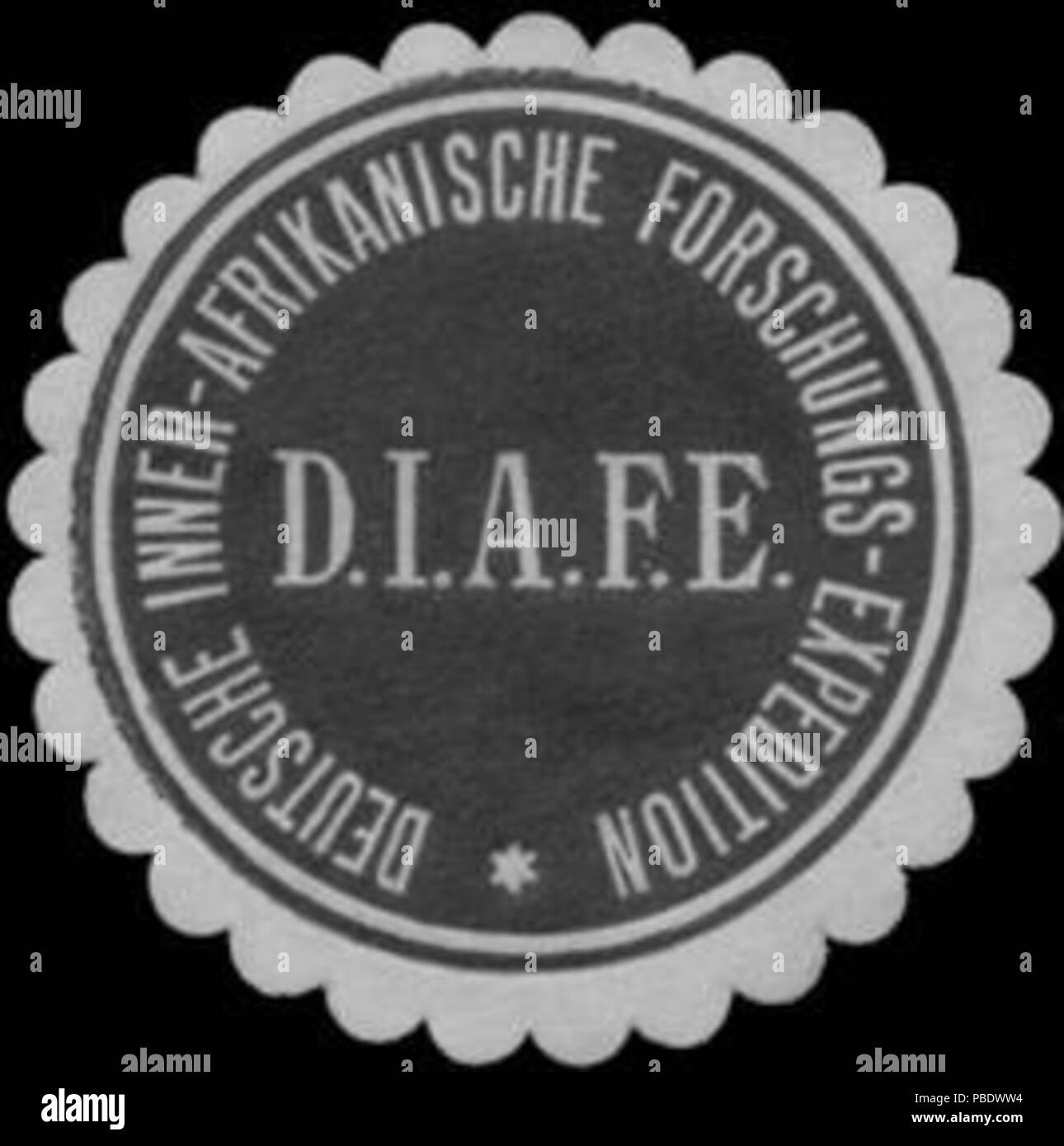 1348 Siegelmarke Deutsche Inner-Afrikanische Forschungs-Expedition W0357361 Foto de stock