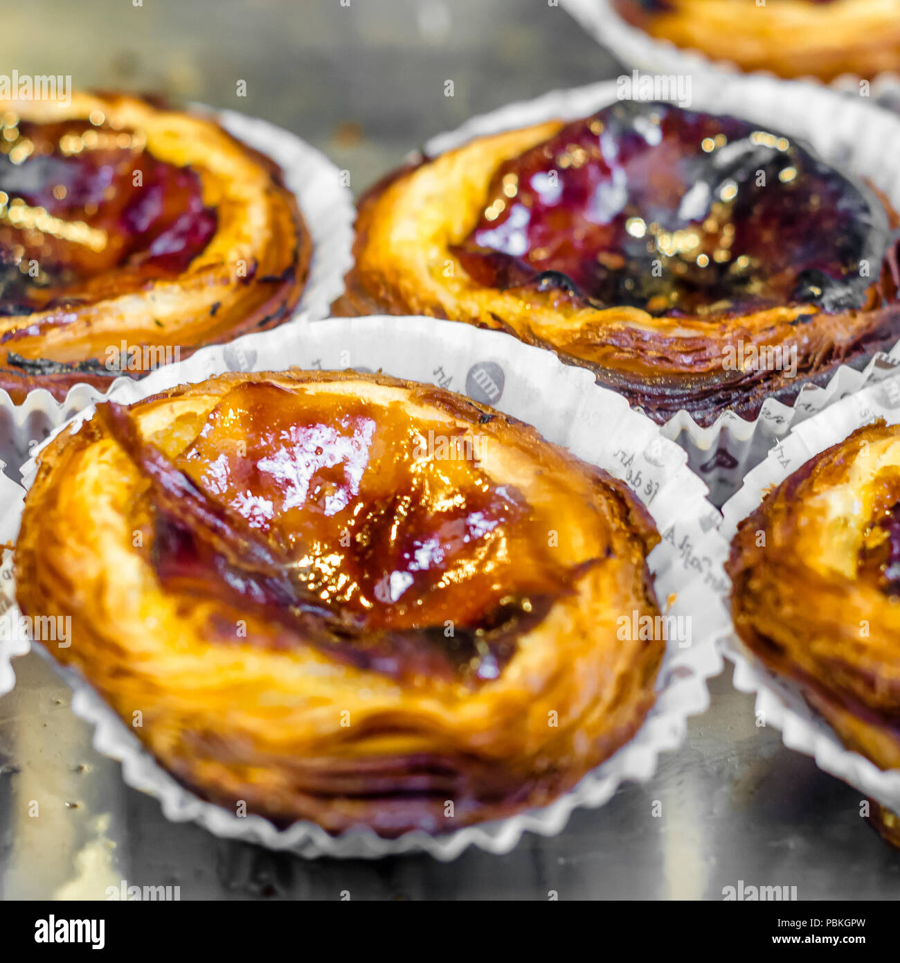 MADRID, España, 27 de agosto de 2017 Pastelería tradicional portugués