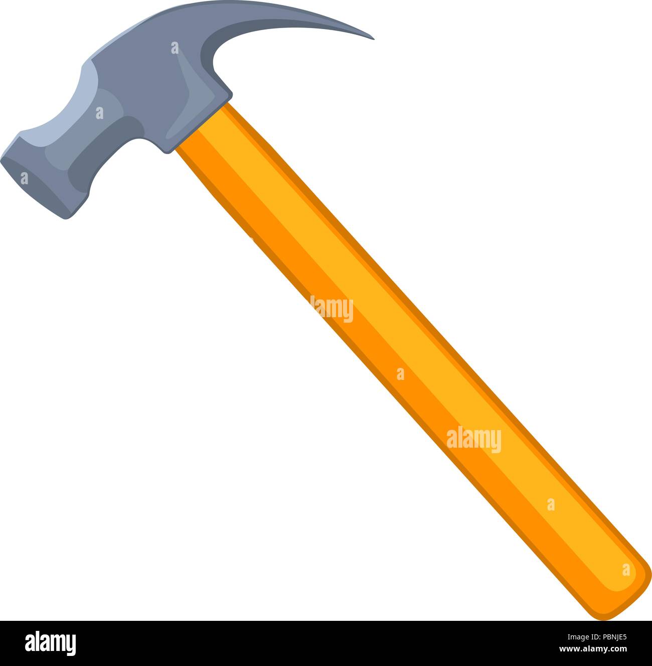 Colorido martillo sacaclavos de dibujos animados Imagen Vector de stock -  Alamy