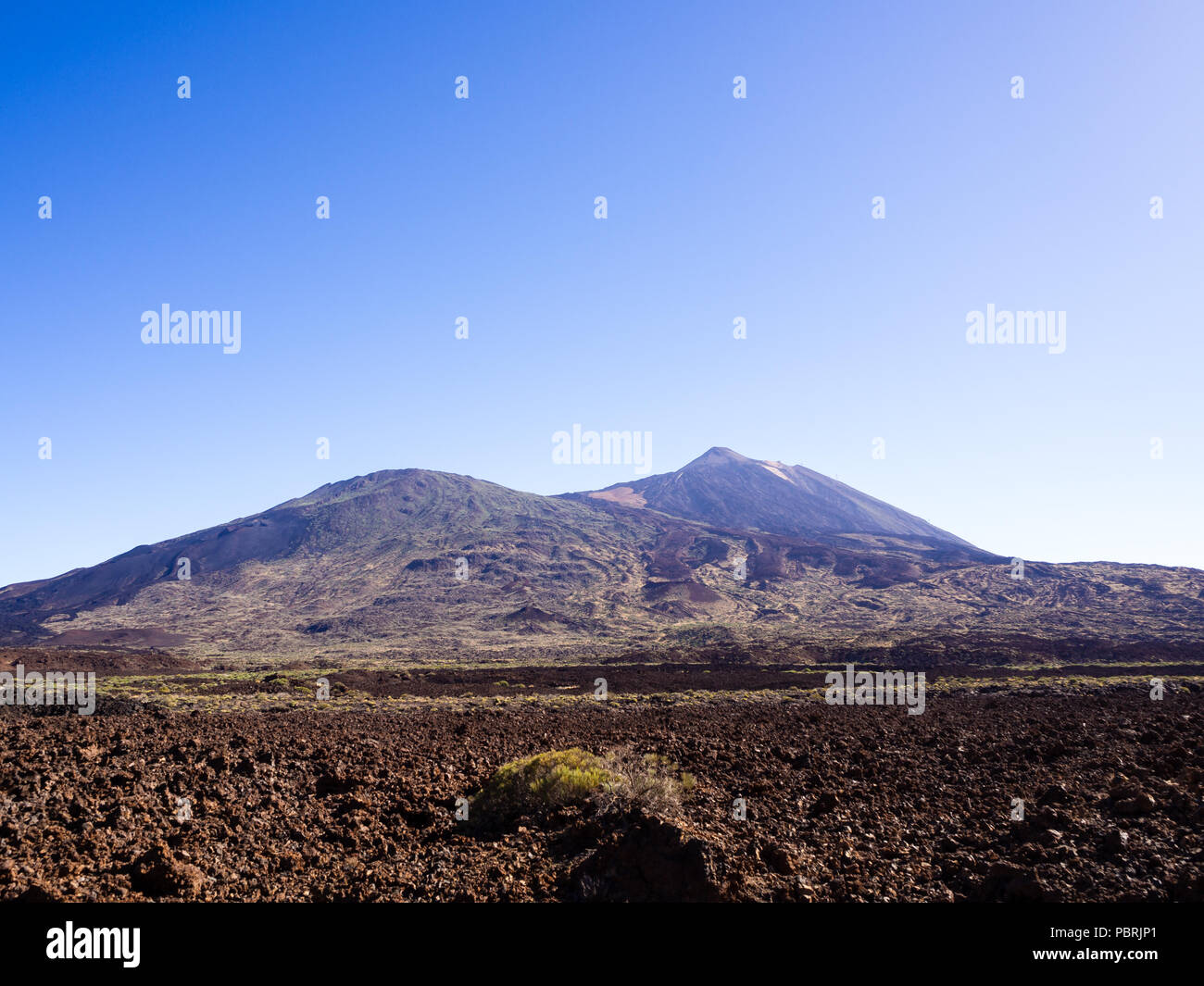 El Teide es la tercera estructura volcánica más alta y más voluminoso del mundo después de Mauna Loa y Mauna Kea, en Hawaii. Foto de stock