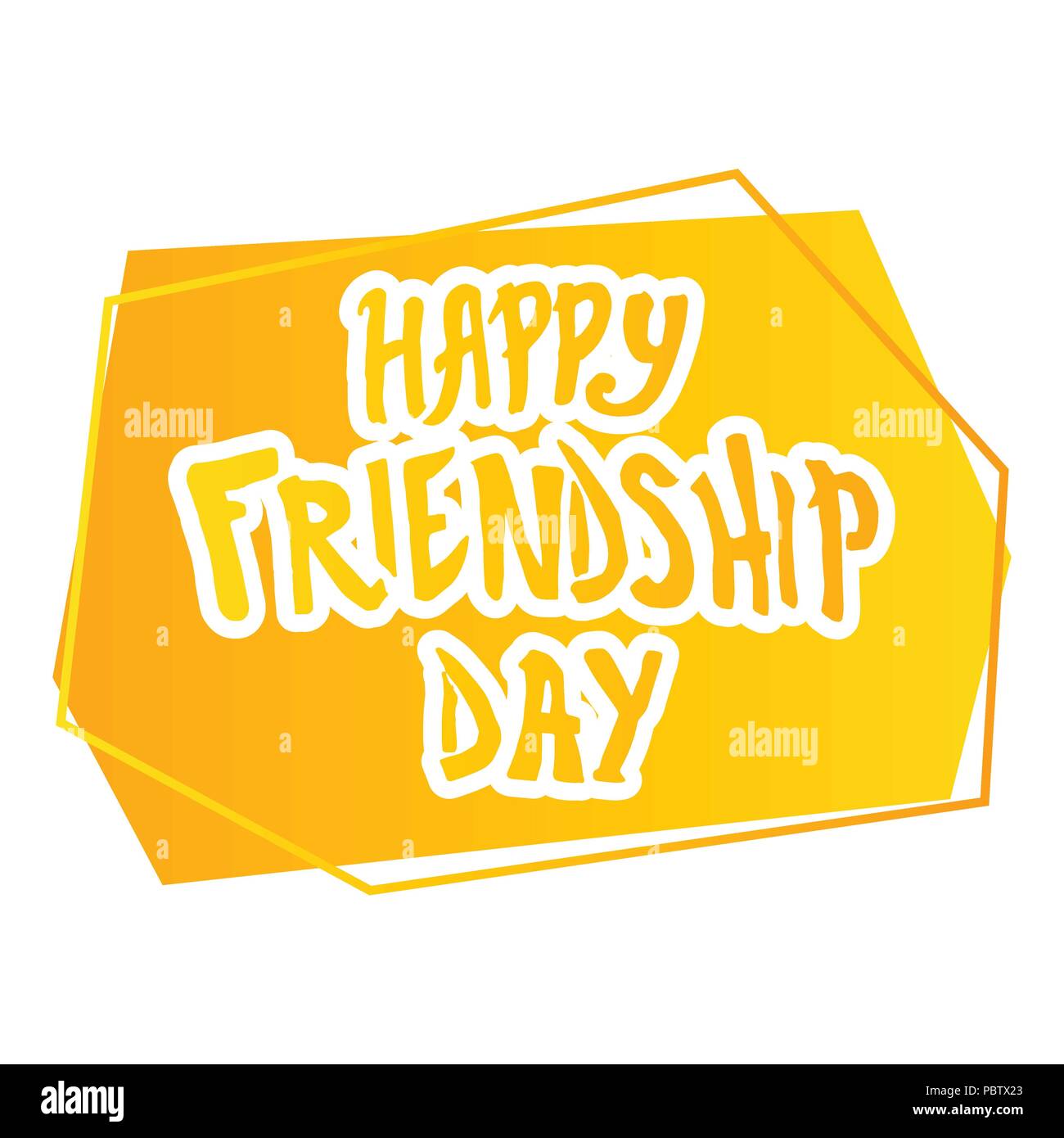 Ilustración para el día de la amistad, tarjetas de felicitación con feliz  día de la amistad, la ilustración para pancartas, carteles, imprimir  camisetas. Rotulación, vector Imagen Vector de stock - Alamy