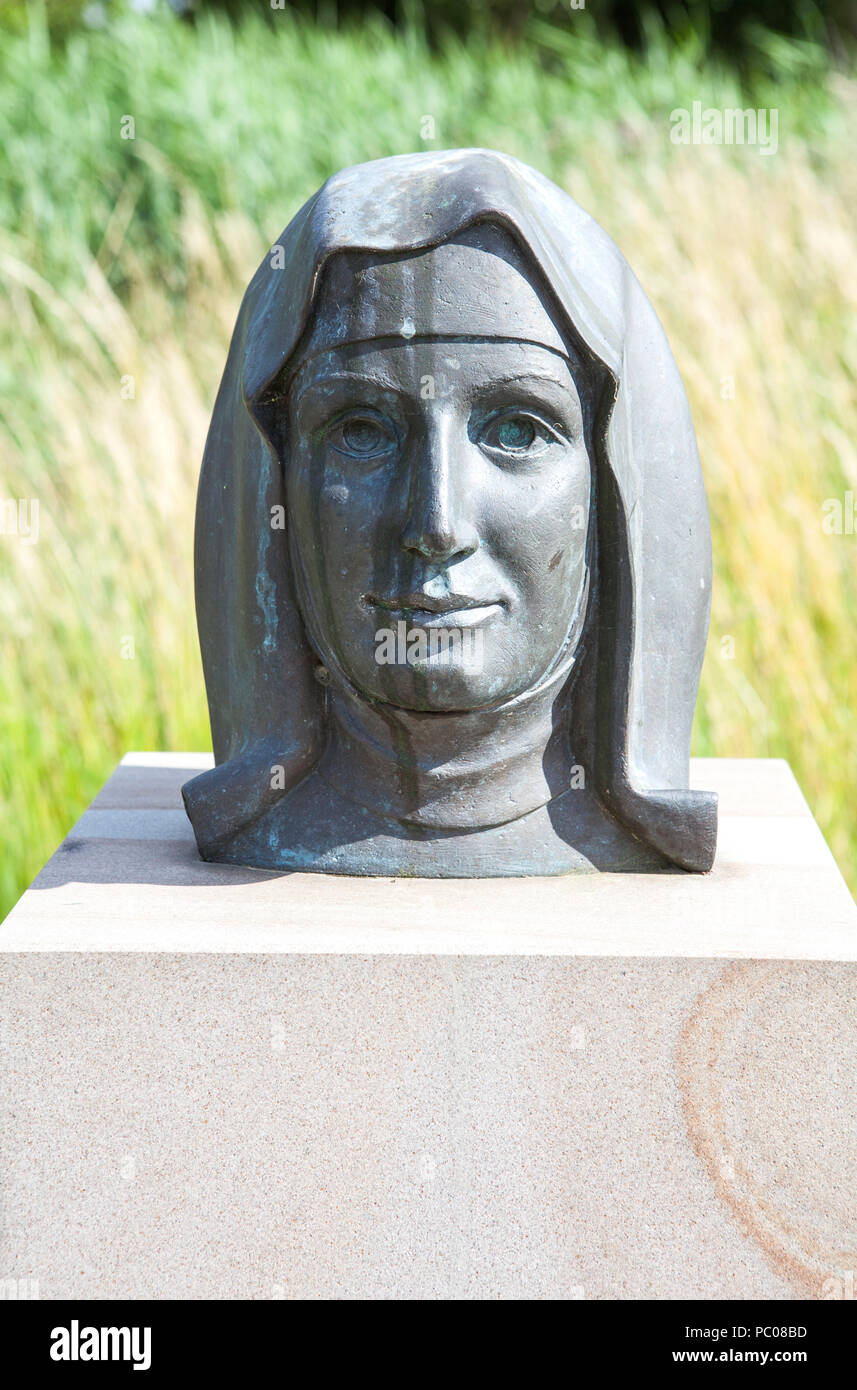 Maria Gräfin Droste zu Vischering, la beata María del Divino Corazón, 1863 - 1899, busto por Annette Wittkamp-Fröhling Foto de stock