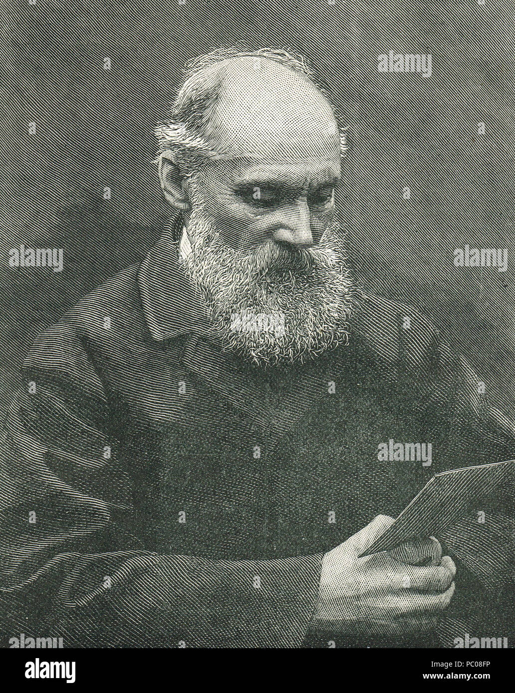 William Thomson, primer barón Kelvin, físico matemático Scots-Irish Foto de stock