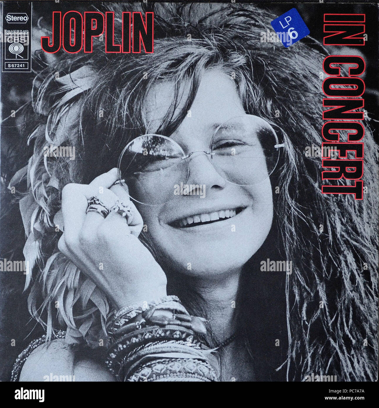 Janis Joplin - En Concierto - vinilo Vintage portada del álbum Fotografía  de stock - Alamy