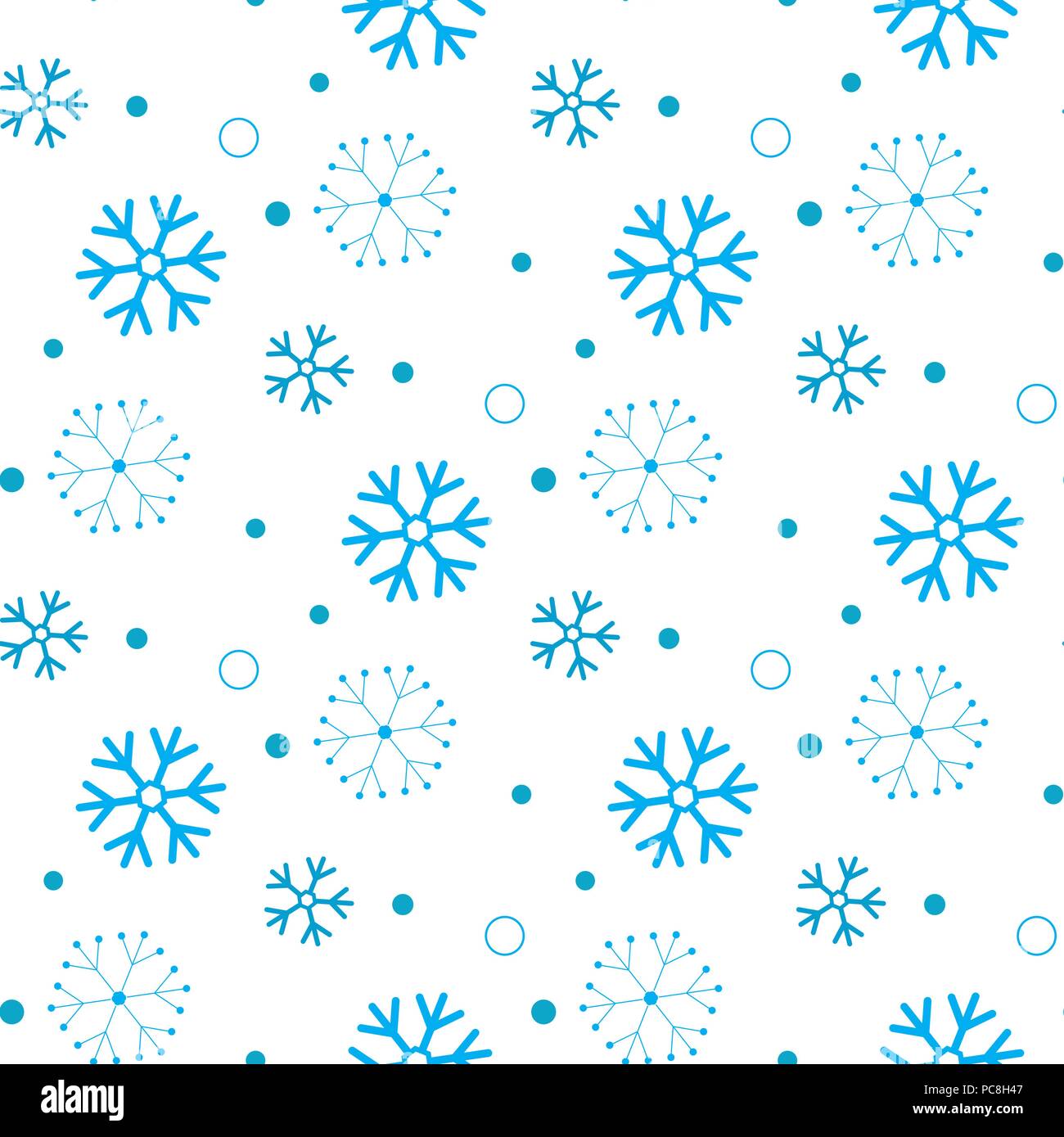Copo de nieve patrón sin fisuras. Nieve sobre fondo blanco. Wallpaper