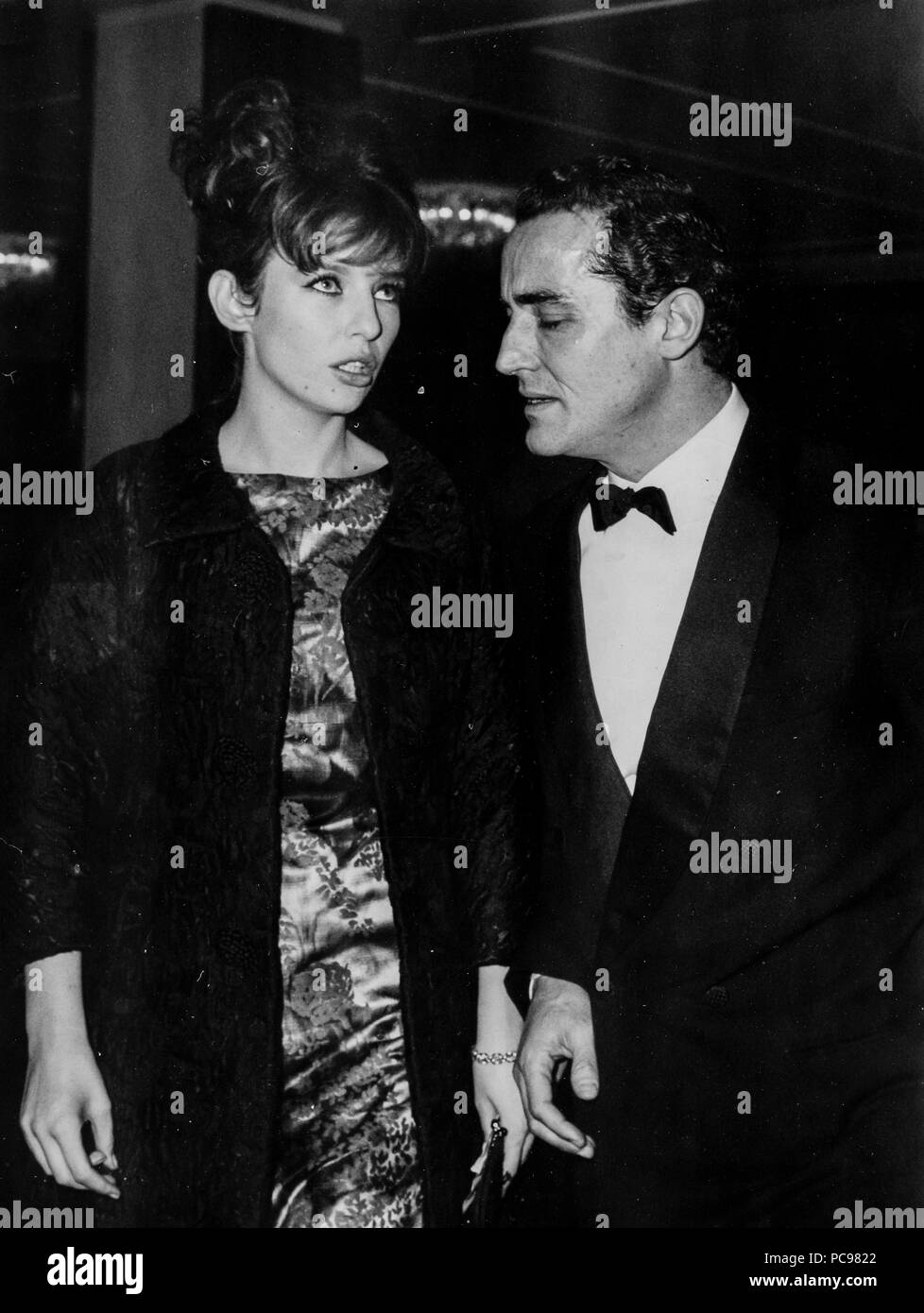 Vittorio Gassman, Annette stroyberg, 1961 Foto de stock