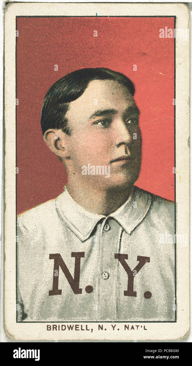 Al Bridwell, New York Giants, retrato de tarjetas de béisbol Foto de stock