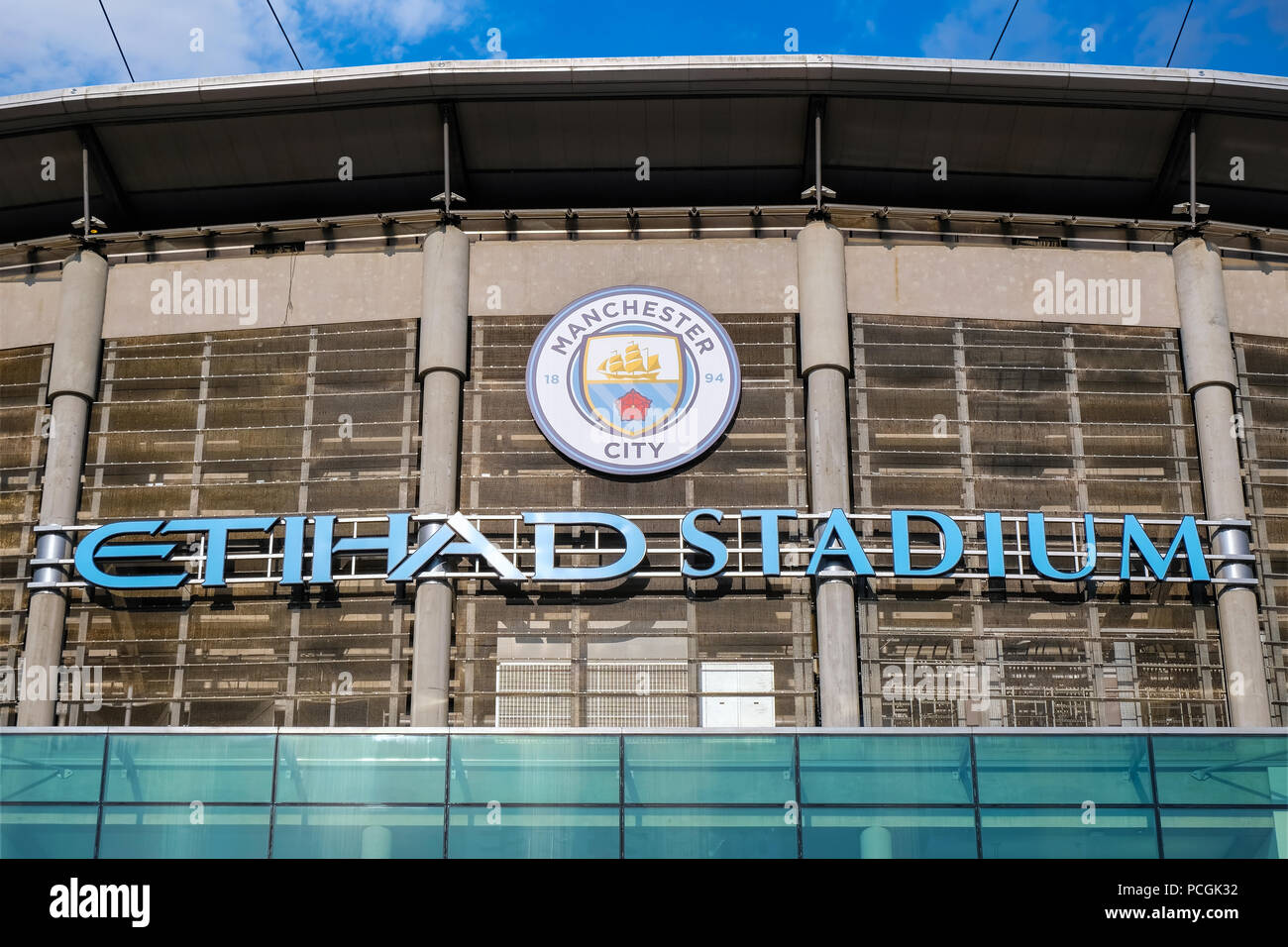 El estadio Etihad Stadium del Manchester City Football Club en Manchester, Reino Unido El estadio Etihad Stadium del Manchester City Football Club en Manchester, Reino Unido