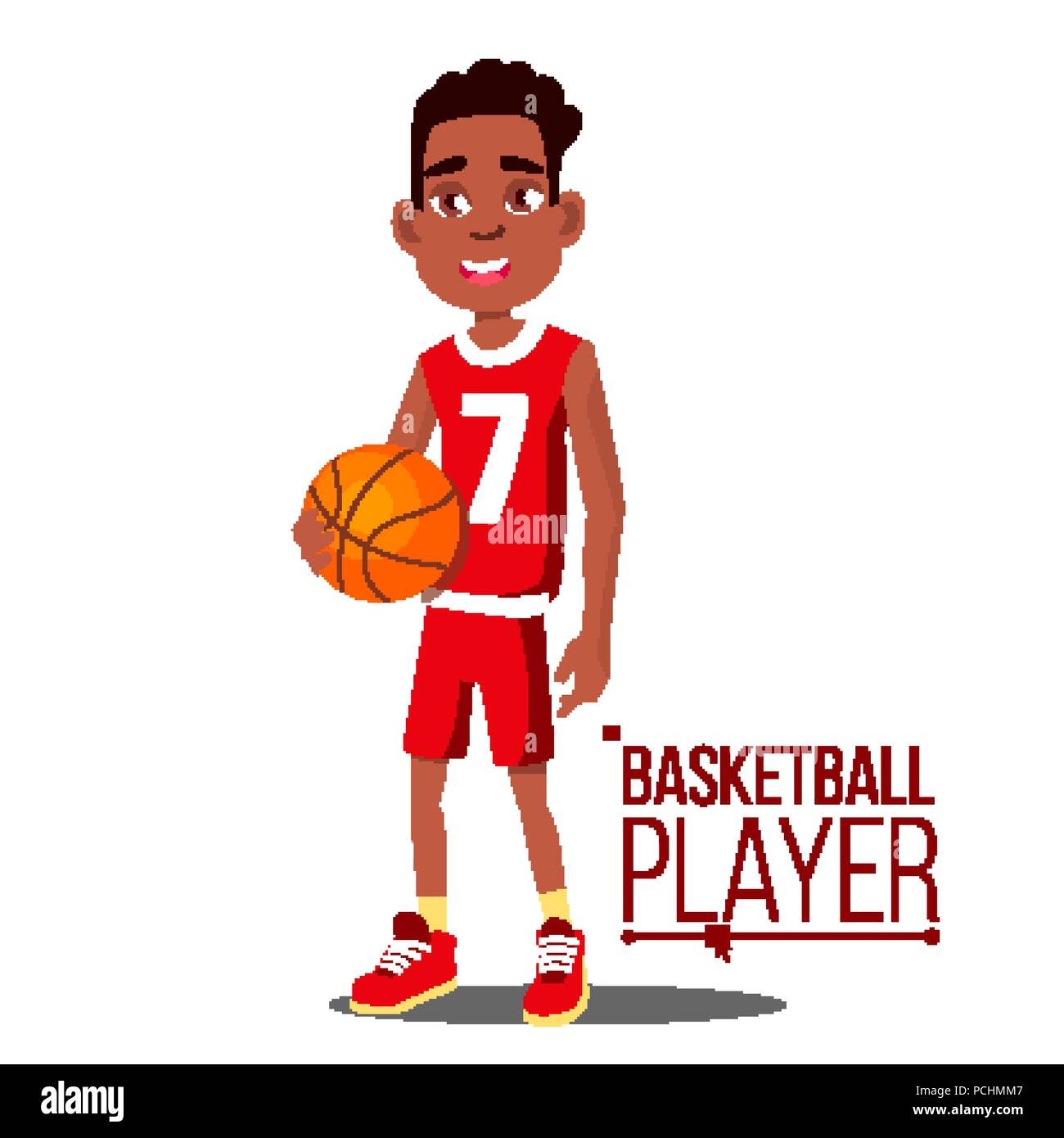 https://c8.alamy.com/compes/pchmm7/el-jugador-de-baloncesto-nino-vector-los-afro-americanos-negro-atleta-en-uniforme-con-balon-estilo-de-vida-saludable-plano-aislado-cartoon-ilustracion-pchmm7.jpg