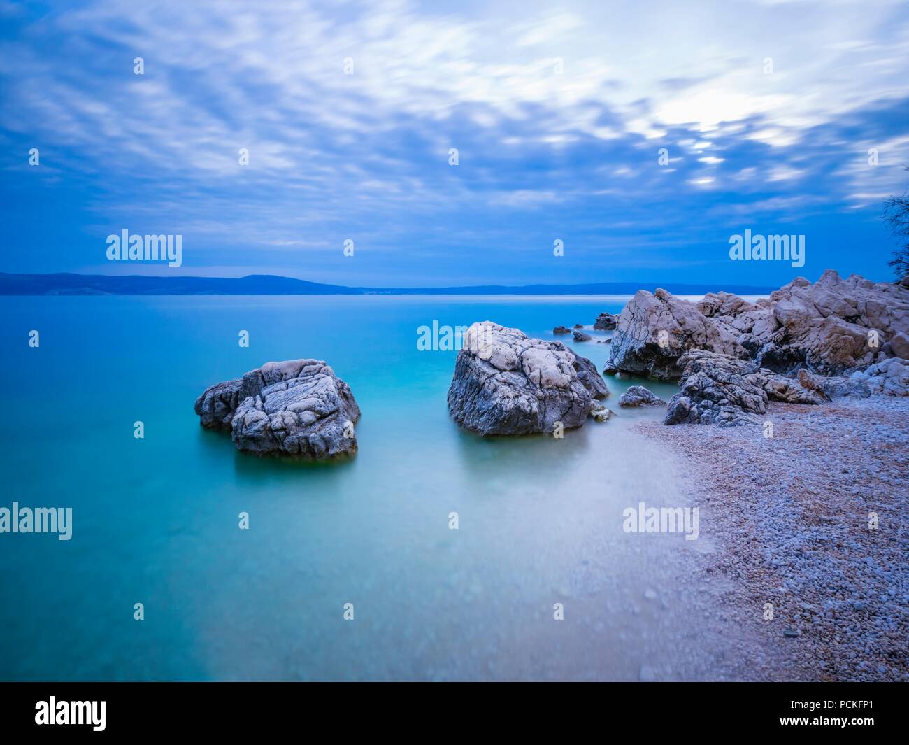 Vistas fantásticas a la serenidad del mar Foto de stock