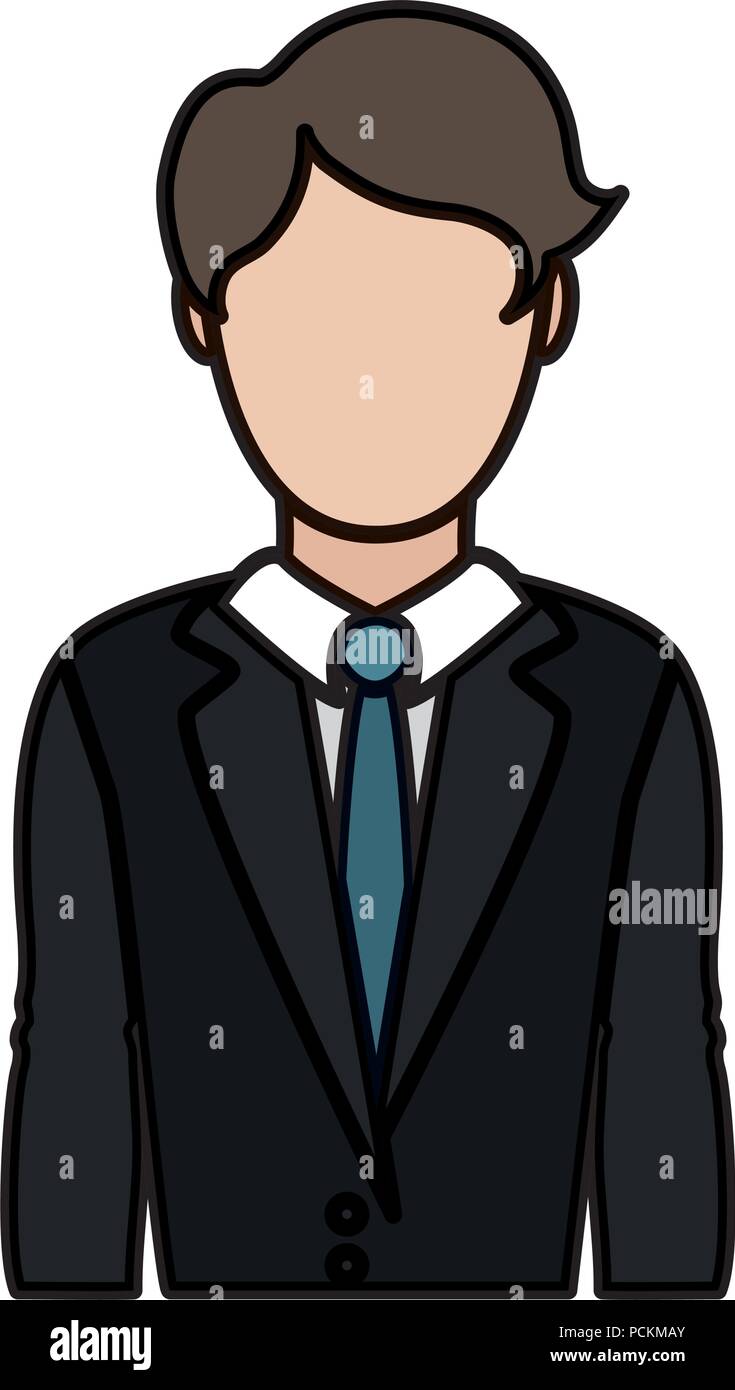 Hombre elegante color con ropa bonita y peinado Imagen Vector de stock -  Alamy