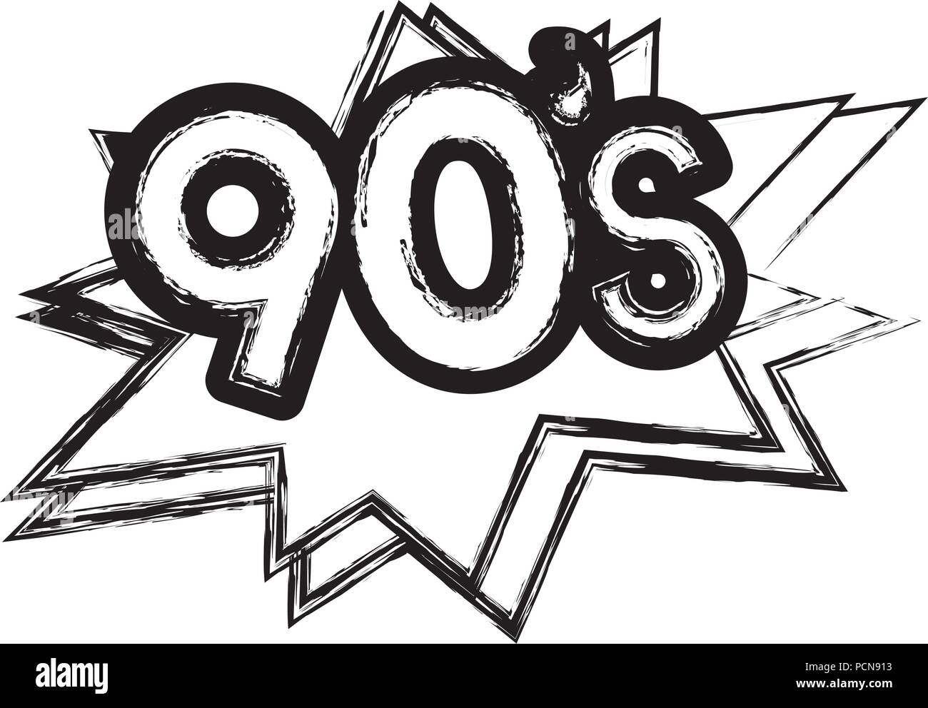 Grunge creativo estilo de moda retro 90s Ilustración del Vector