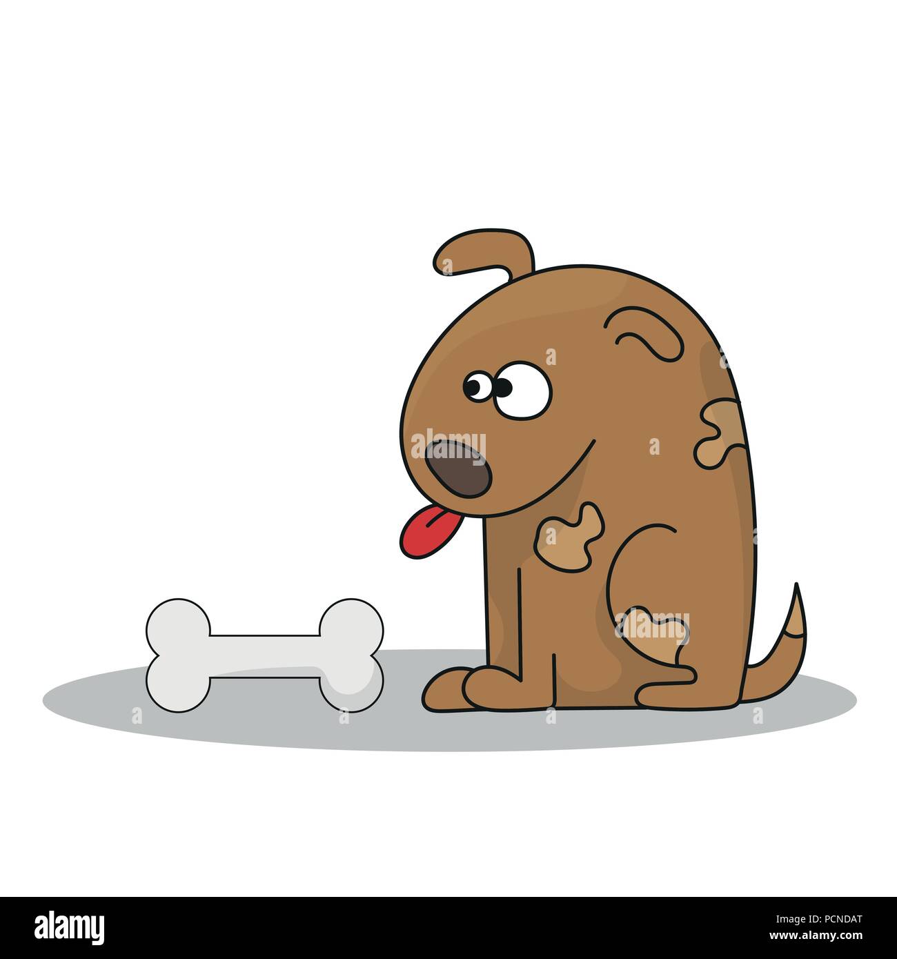 Ilustración vectorial de dibujos animados Perro con Hueso Imagen Vector de stock - Alamy Ilustración vectorial de dibujos animados Perro con Hueso Imagen Vector de stock - Alamy