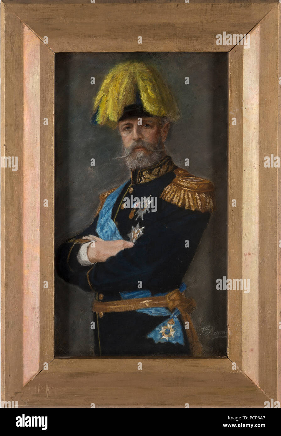 Oscar II (1829-1907), Rey de Suecia. Foto de stock