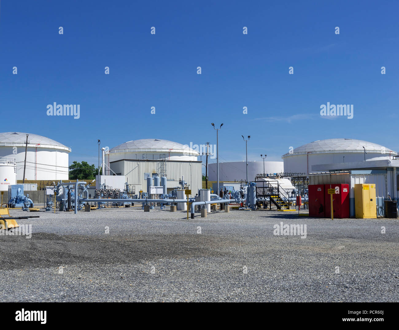 Tanques de almacenamiento de combustible, Nueva Jersey, EE.UU Fotografía de  stock - Alamy