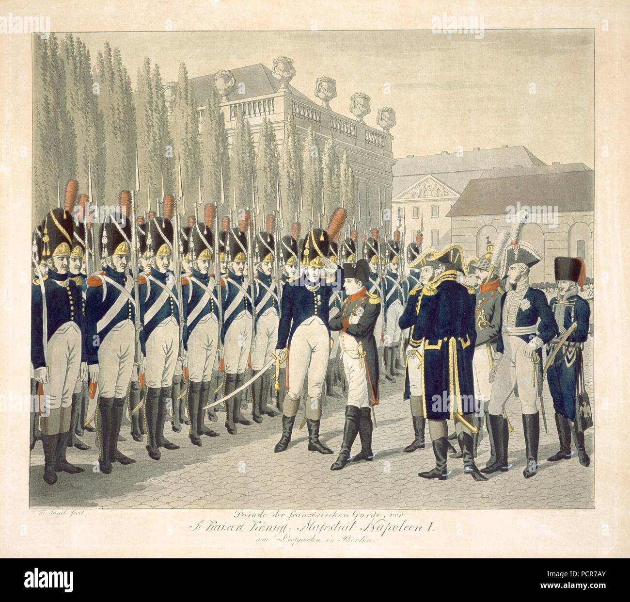 Napoleón y su Guardia Imperial, a comienzos del siglo XIX. Artista