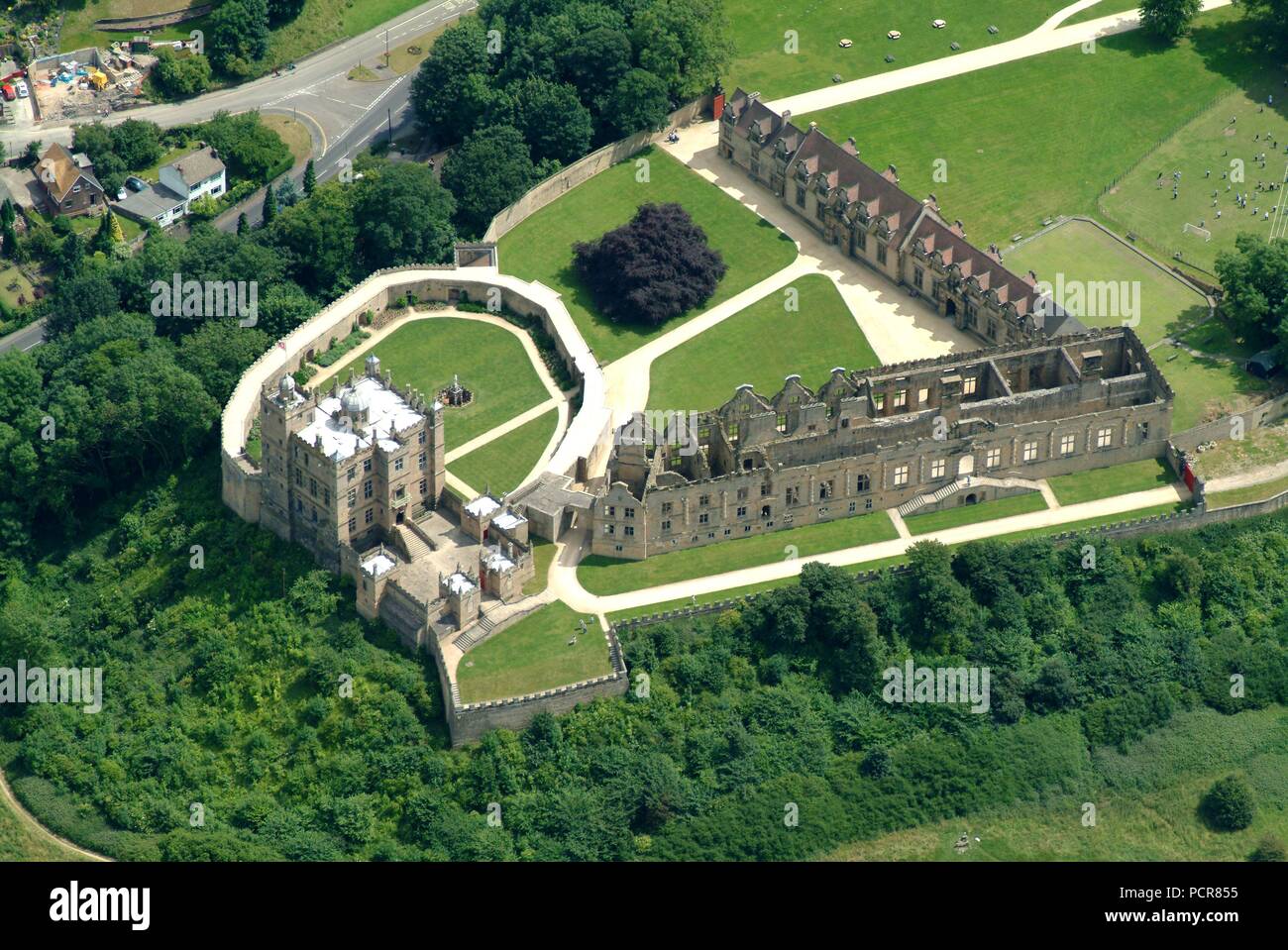El castillo de Bolsover. Artista: Inglaterra histórica personal del fotógrafo. Foto de stock