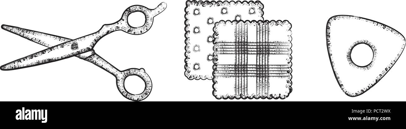 Tiza De Sastre Y Tiza De Lápiz Como Ilustración Vectorial De Accesorios De  Costura Ilustración del Vector - Ilustración de instrumento, objeto:  193456326