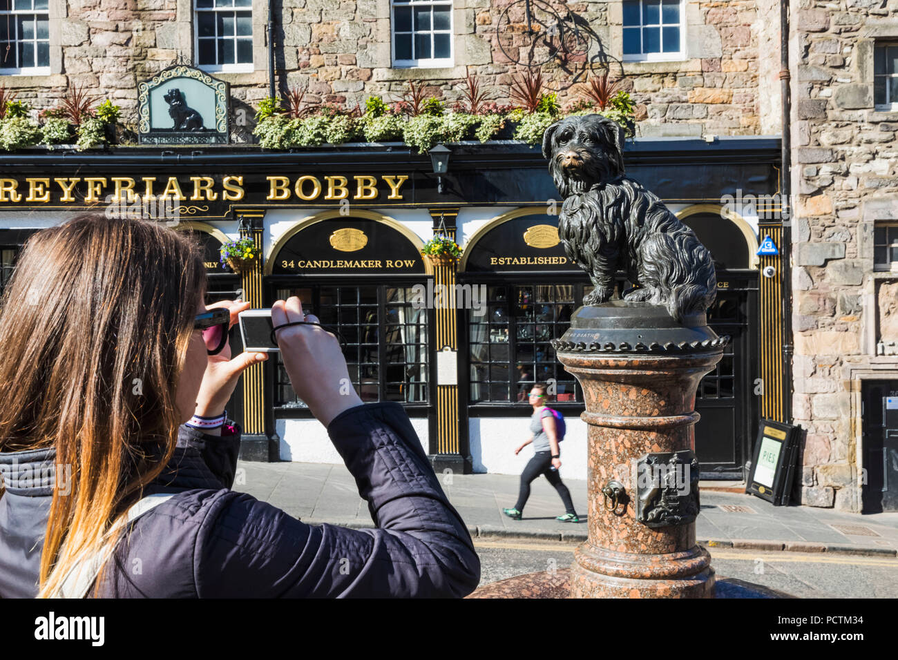 Gran Bretaña, Escocia, Edimburgo, Estatua de Greyfriars Bobby Foto de stock