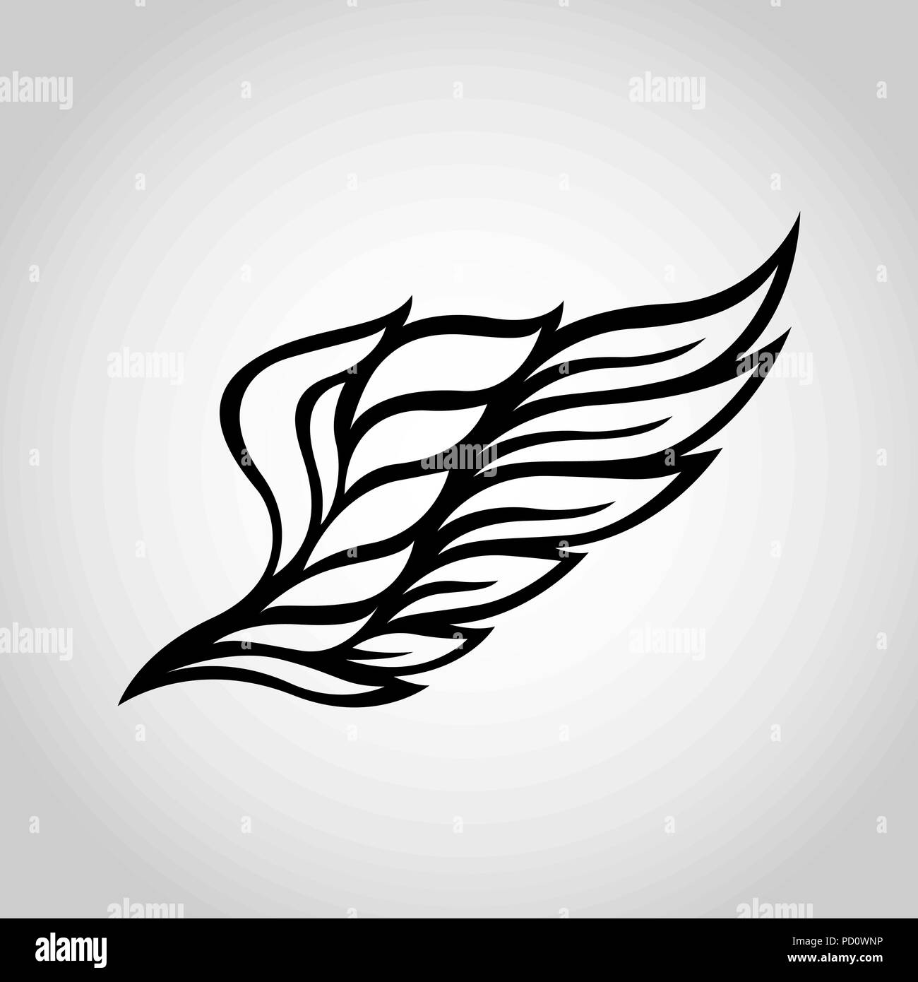 Icono de vector logo ala ilustración Imagen Vector de stock Alamy Icono de vector logo ala ilustración Imagen Vector de stock Alamy