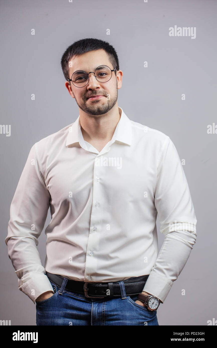 gafas redondas chico