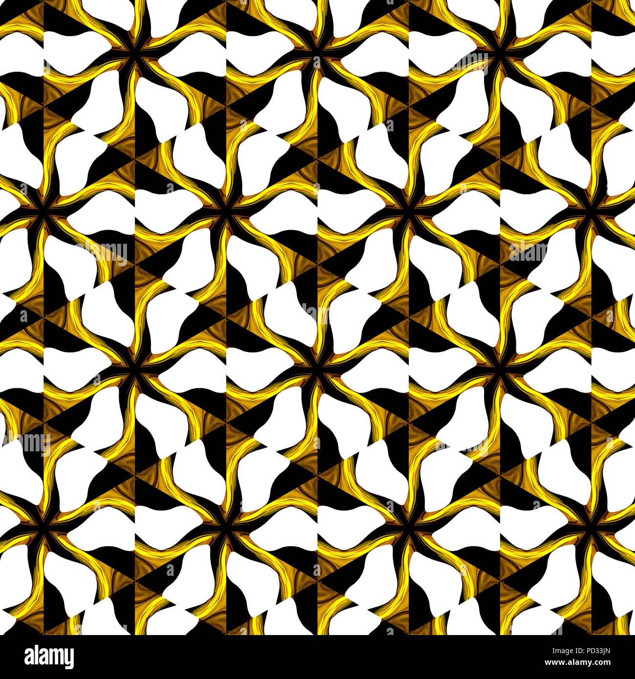 Oro Liquido De La Abstraccion Pared De Lujo Art Deco Tema Rico