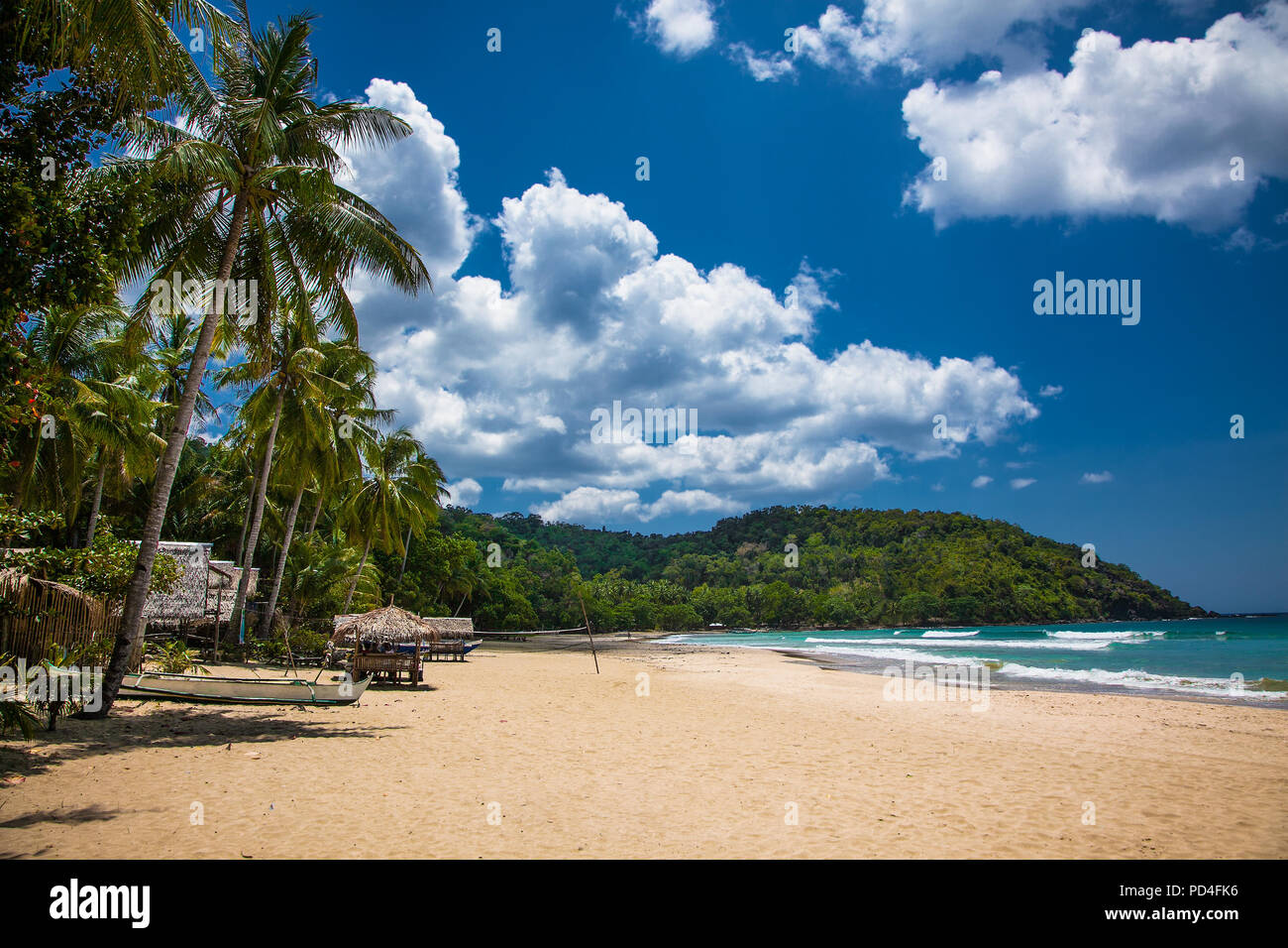 Sabang beach, Puerto Princesa, isla de Palawan. Filipinas Fotografía de  stock - Alamy