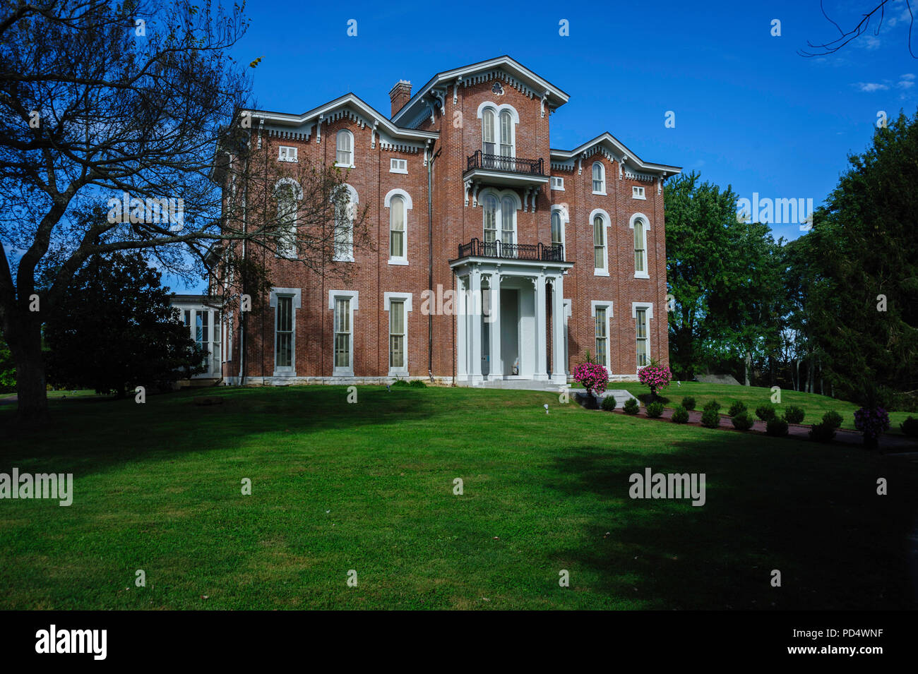 White Hall Mansion, Richmond Kentucky Foto de stock