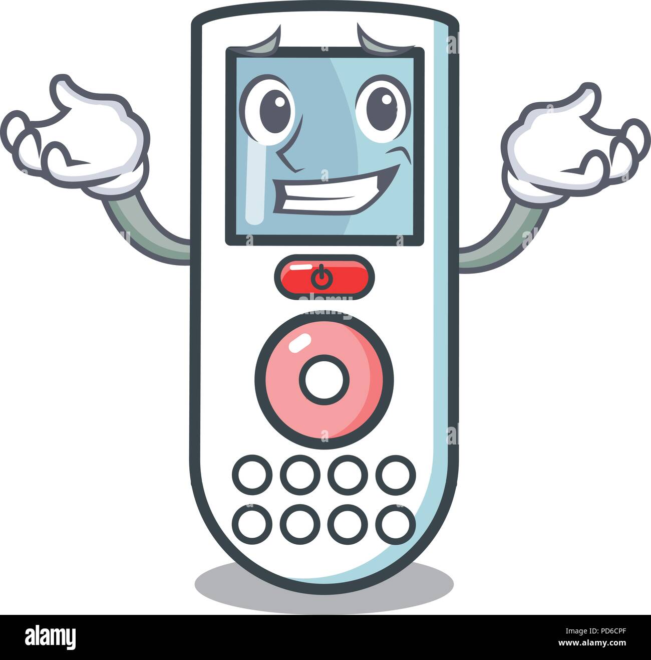 Control remoto sonriente personaje de dibujos animados Imagen Vector de  stock - Alamy