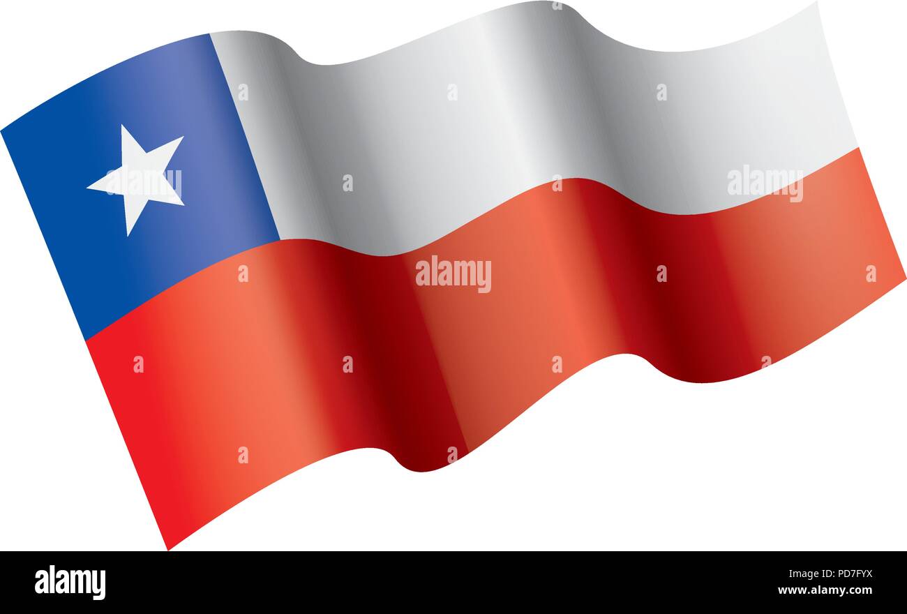Chile bandera, ilustración vectorial Imagen Vector de stock Alamy