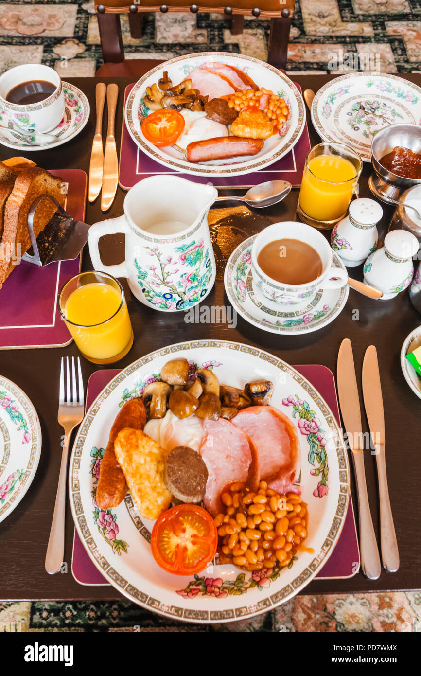 Inglaterra, Londres, el típico desayuno inglés tradicional Foto de stock