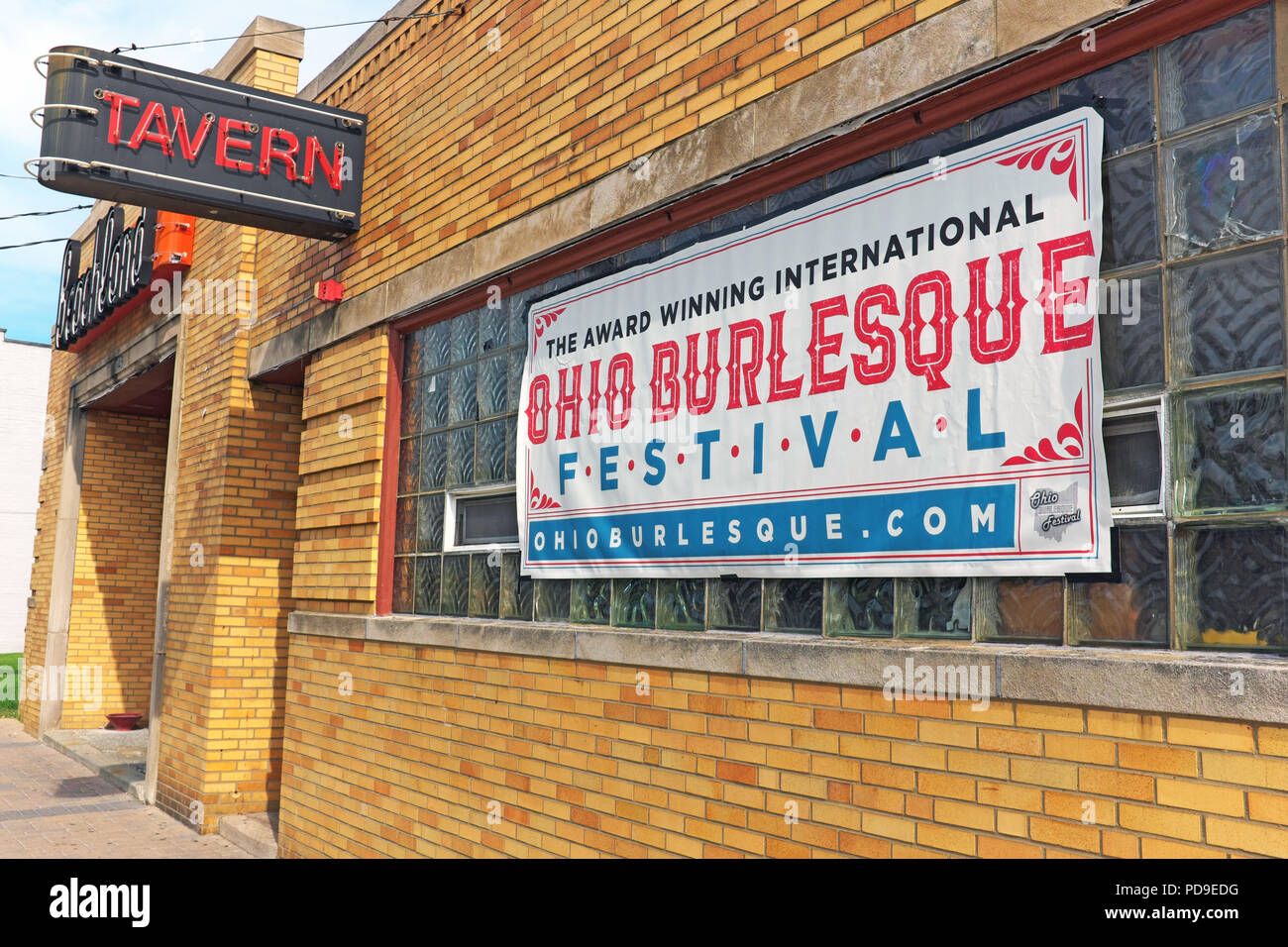 El 8º Festival Anual Internacional de Ohio burlesco de 2-4 de agosto de 2018, celebrado en el salón de baile Beachland en Cleveland, Ohio, EE.UU. Foto de stock