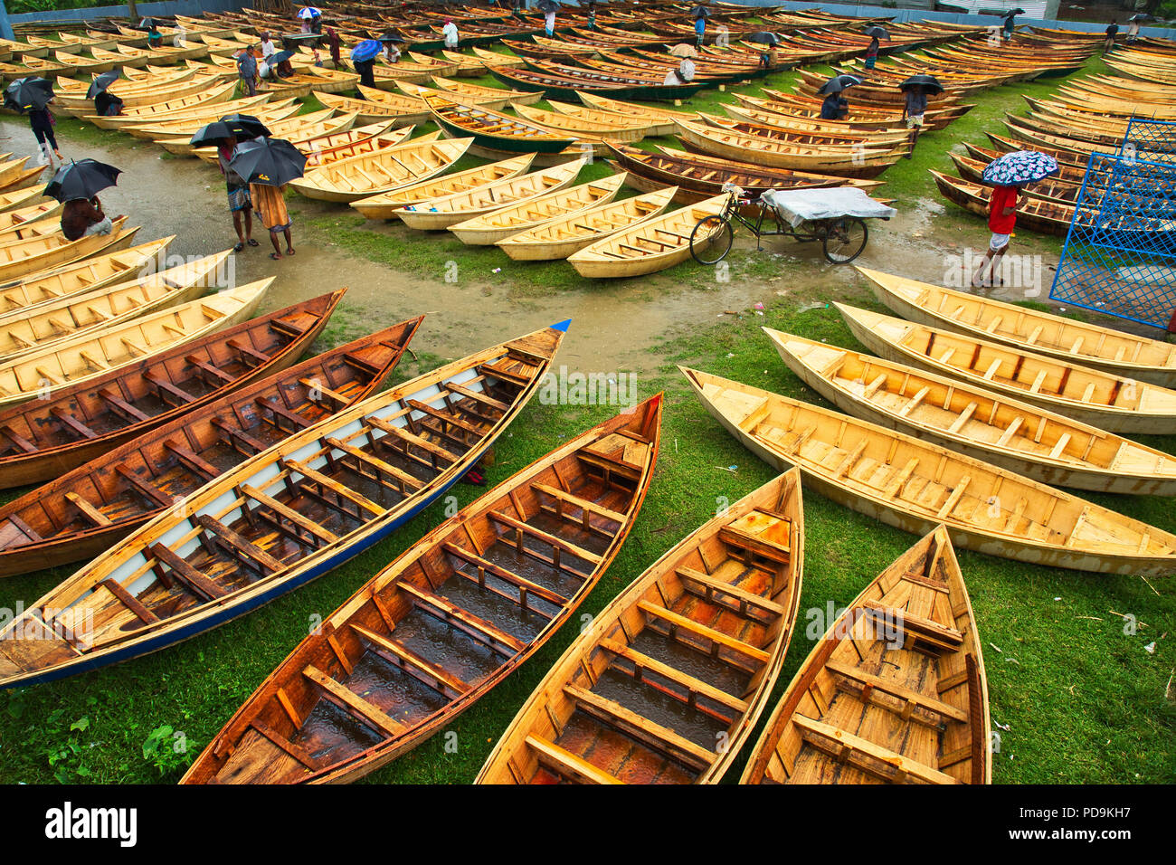 Mercado De Las Embarcaciones Tradicionales En Bangladesh Fotograf a De 