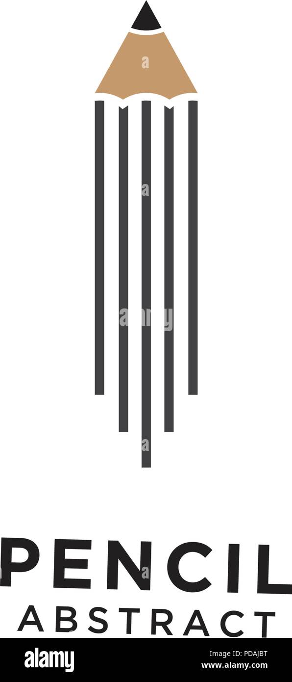Ilustración de lápiz abstracto plantilla diseño gráfico Imagen Vector de  stock - Alamy