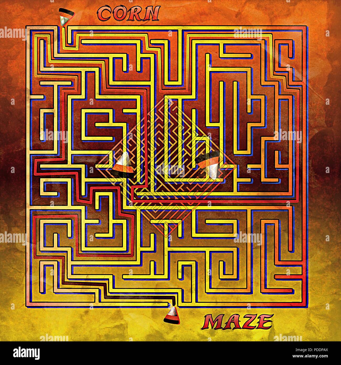 Laberintos De Maíz Fotos e Imágenes de stock - Alamy