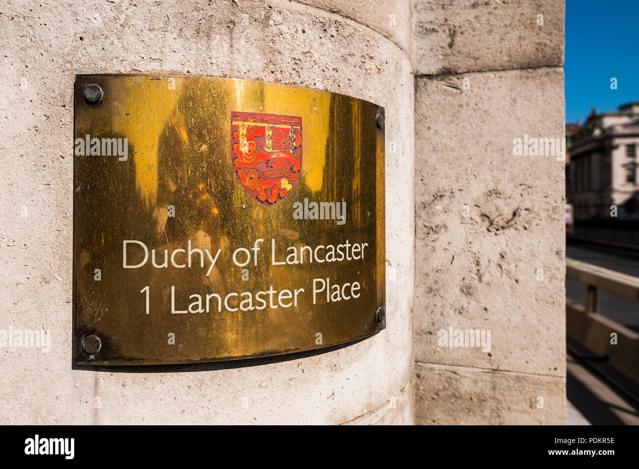 Oficinas del ducado de Lancaster, 1 Lancaster Place, Londres, Inglaterra, Reino Unido. Foto de stock