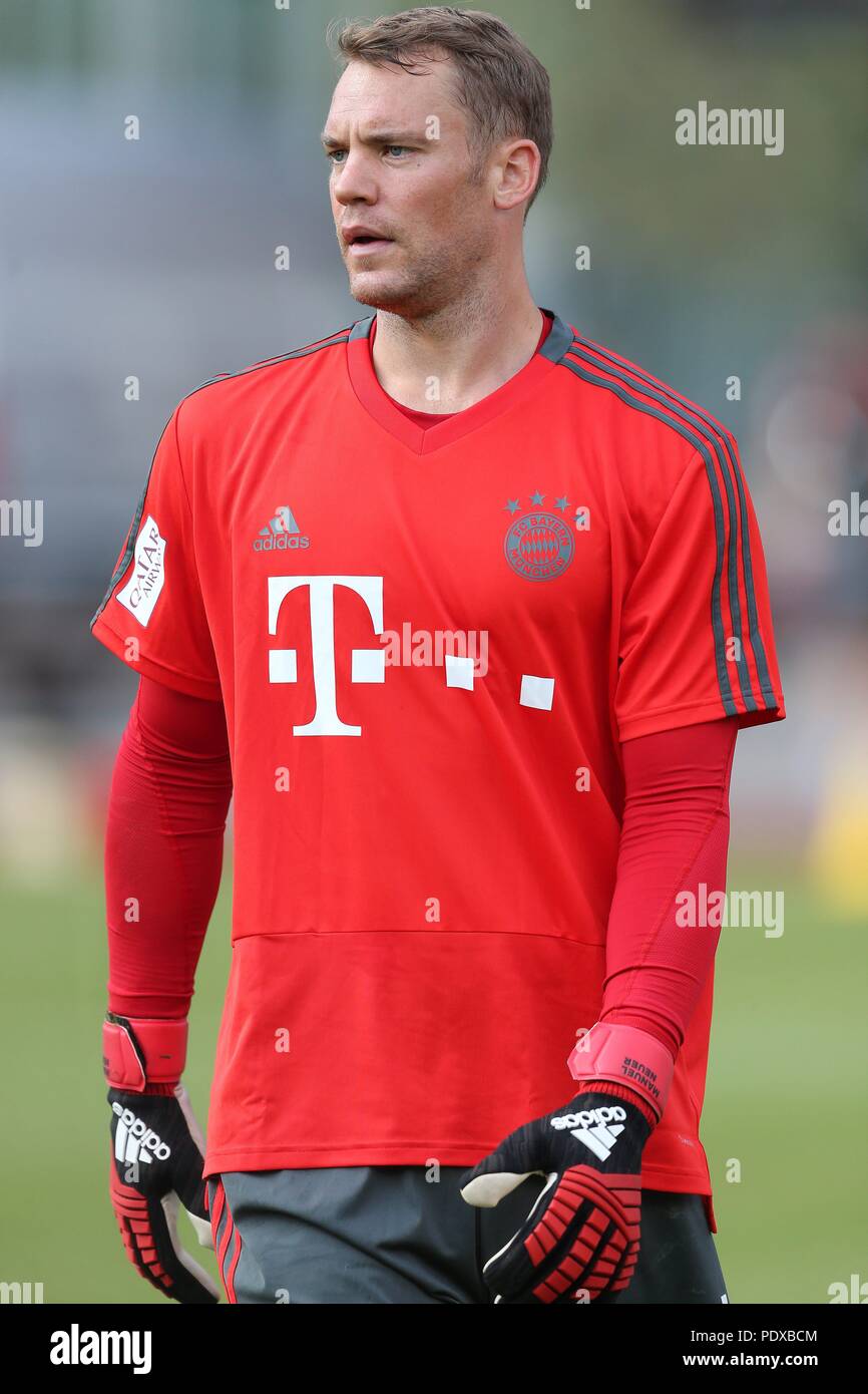 Firo: 02.08.2018, Fuvuball, 1.Bundesliga, la temporada 2018/2019, el FC Bayern  Munich, Munich, campamento de entrenamiento en Rottach-Egern, Manuel Neuer ( Bayern) | mundial de uso Fotografía de stock - Alamy