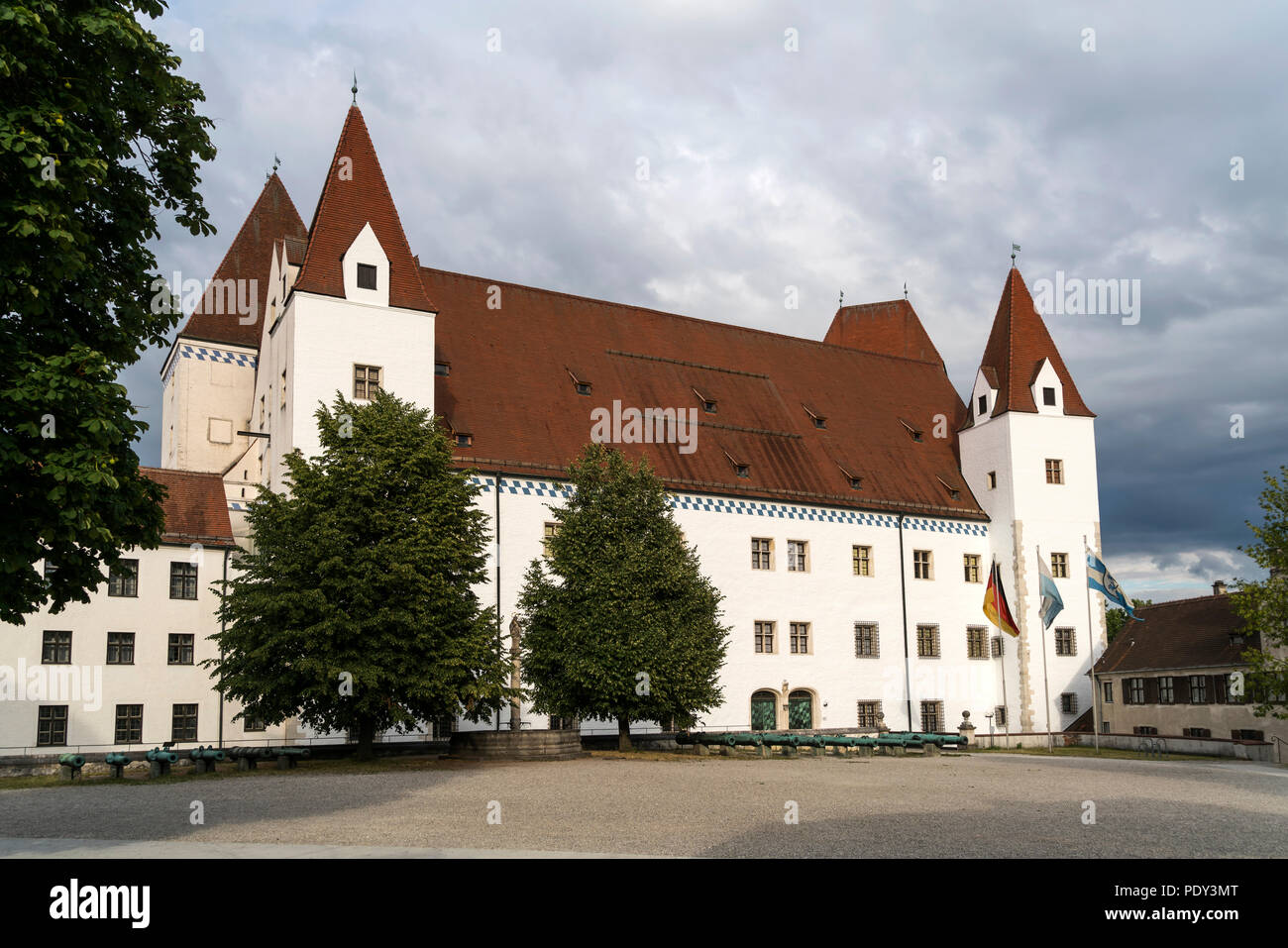 El castillo Neues Schloss, Ingolstadt, Alta Baviera, Baviera, Alemania Foto de stock