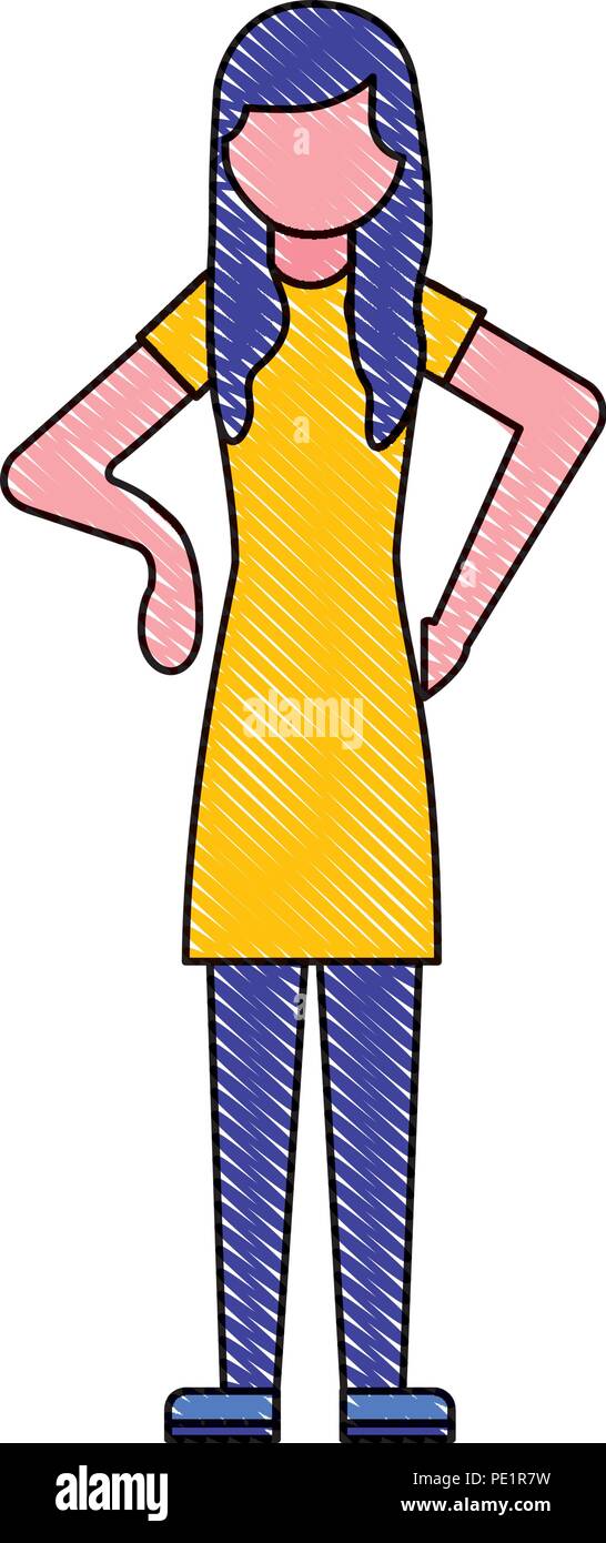 Mujer de carácter figura femenina de dibujos animados Imagen Vector de stock - Alamy Mujer de carácter figura femenina de dibujos animados Imagen Vector de stock - Alamy