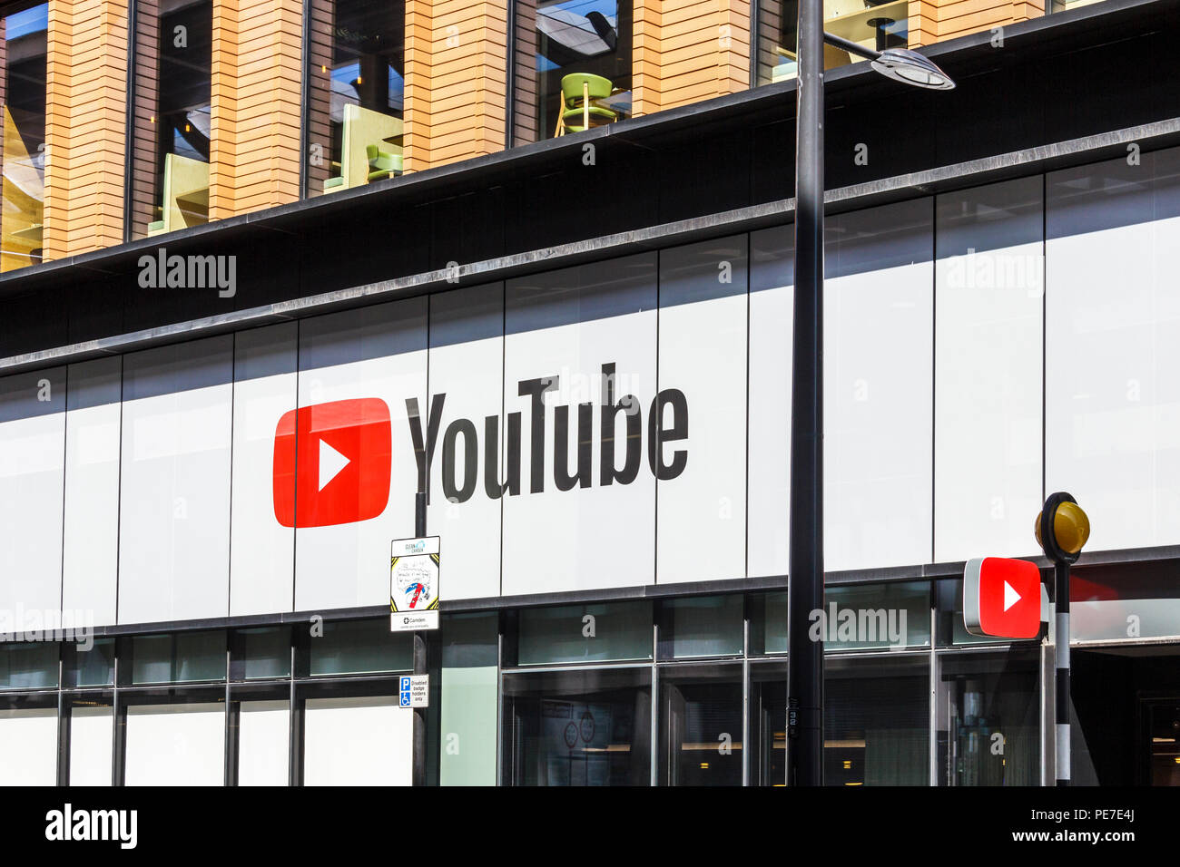 La construcción del espacio de YouTube en Pancras Road, King