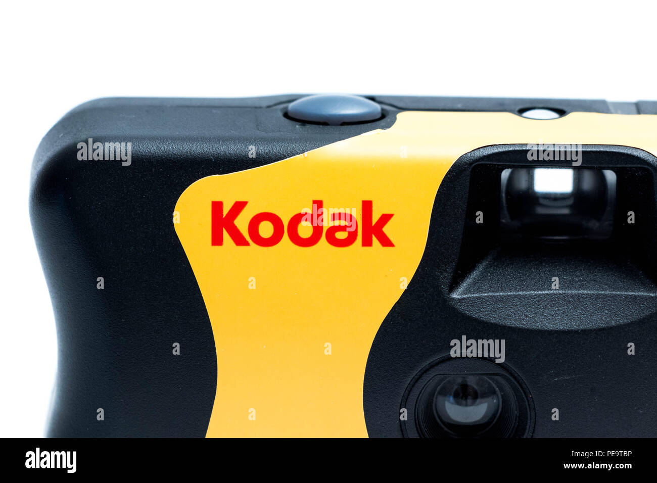 Una Kodak desechable, apuntar y disparar una cámara de 35mm Fotografía de  stock - Alamy