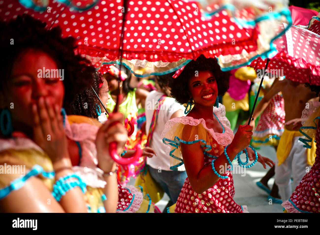 Carnaval de Barranquilla Puloy Negitas Foto de stock