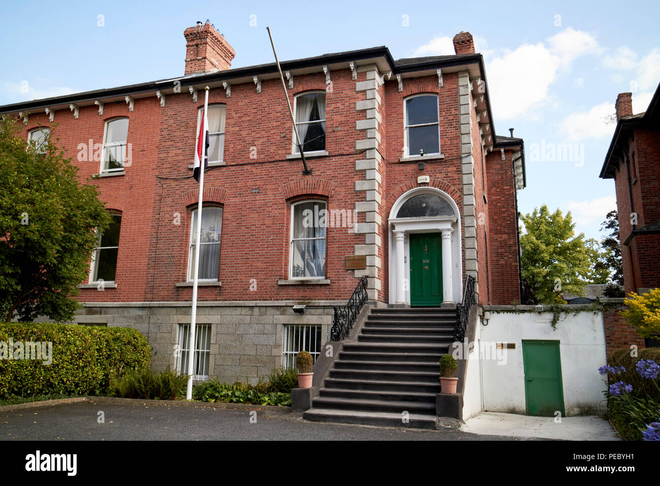 Embajada de la República Árabe de Egipto en Dublín Irlanda Foto de stock
