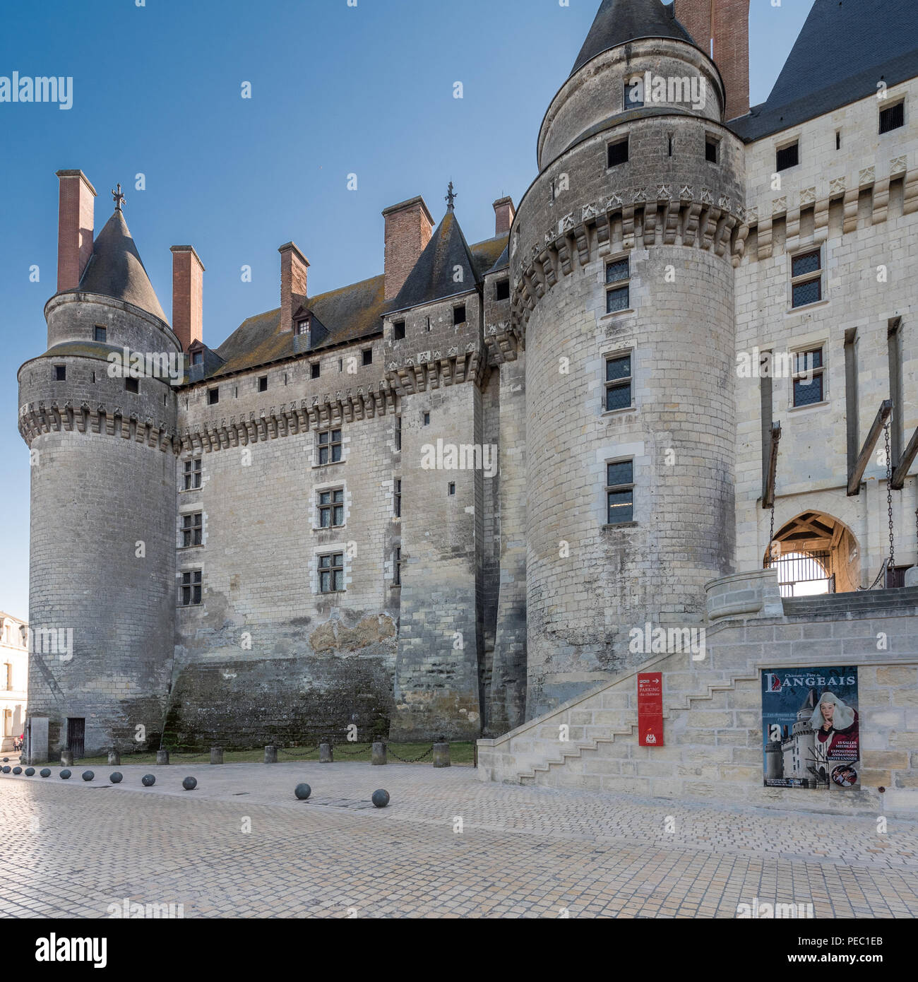 Y el castillo de Langeais, Francia Fotografía de stock - Alamy